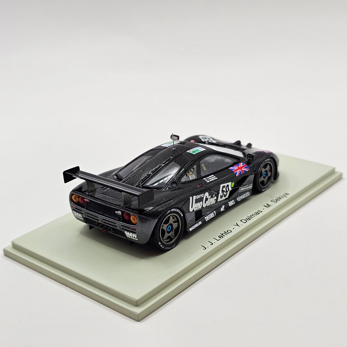 Spark McLaren F1 GTR #59 Kokusai Kaihatsu Racing 24Hrs Le Mans 1995 Winner 1/43 Scale