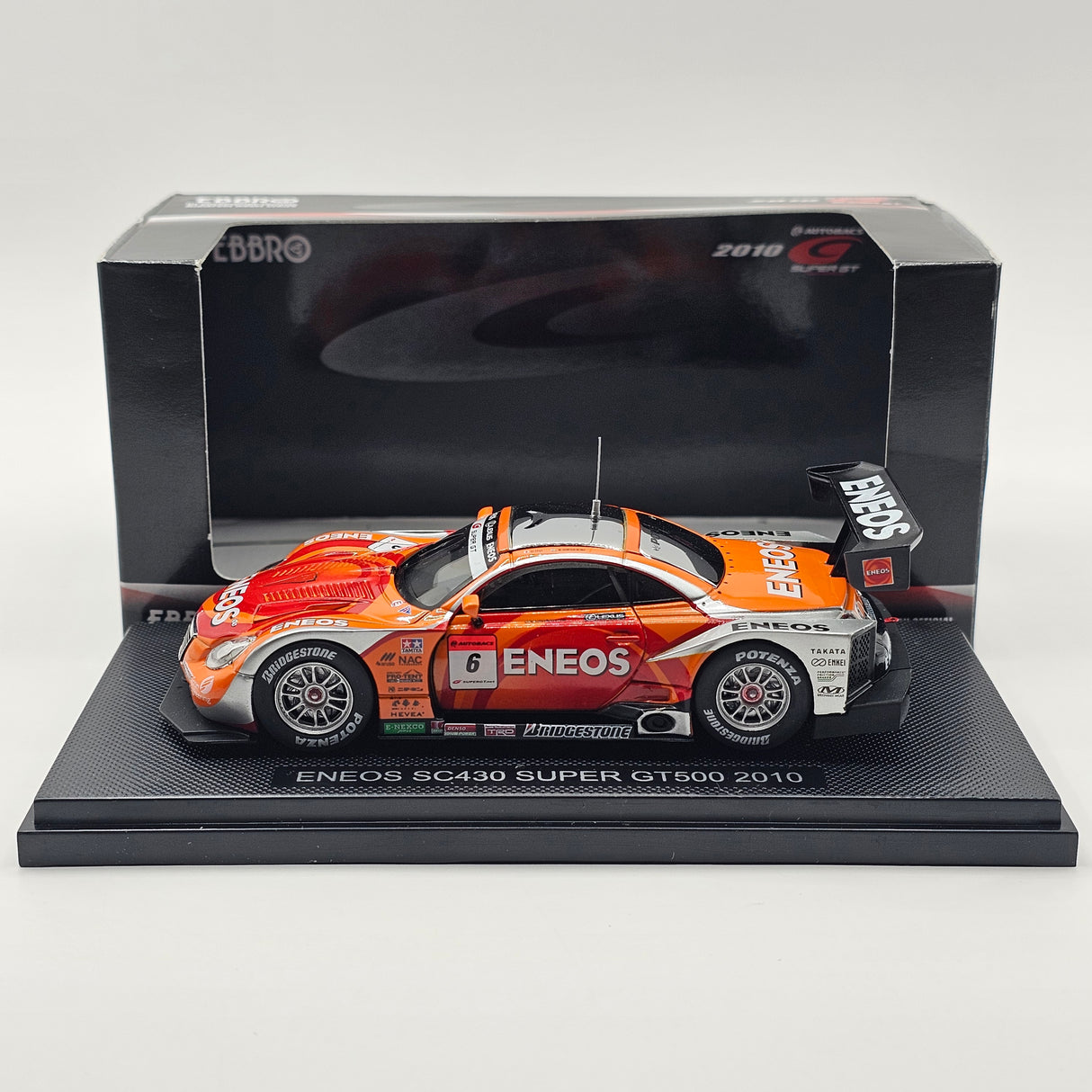 EBBRO Lexus SC430 #6 Lexus Team LeMans ENEOS Super GT GT500 2010 1/43 Scale