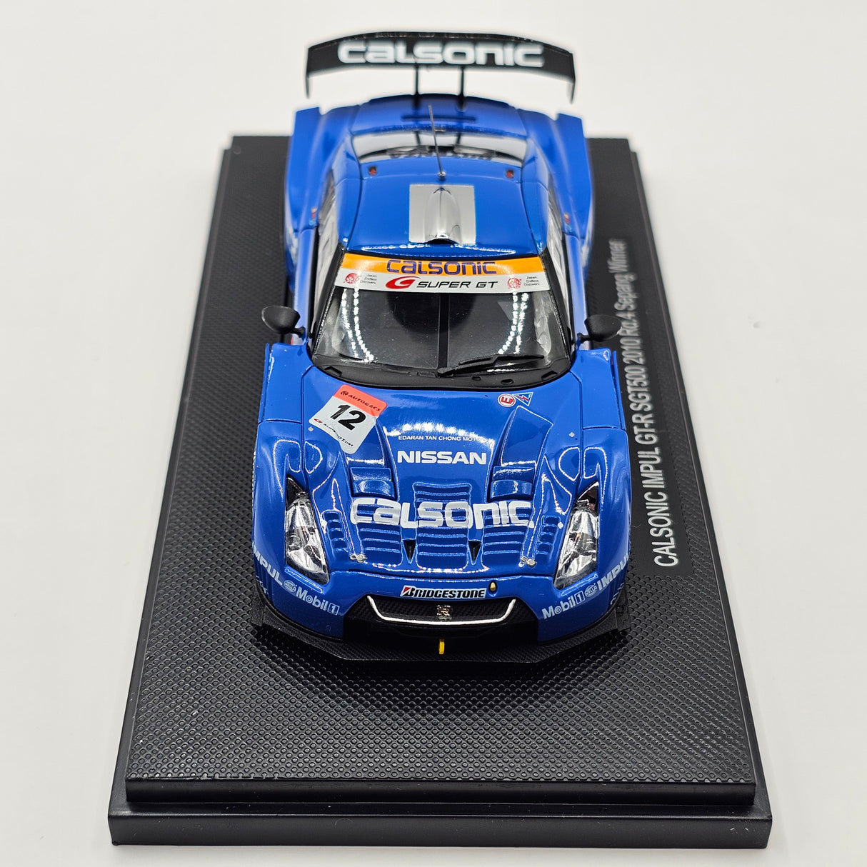 EBBRO Nissan GT-R #12 Calsonic Impul Super GT GT500 2010 Rd4 Winner 1/43 Scale