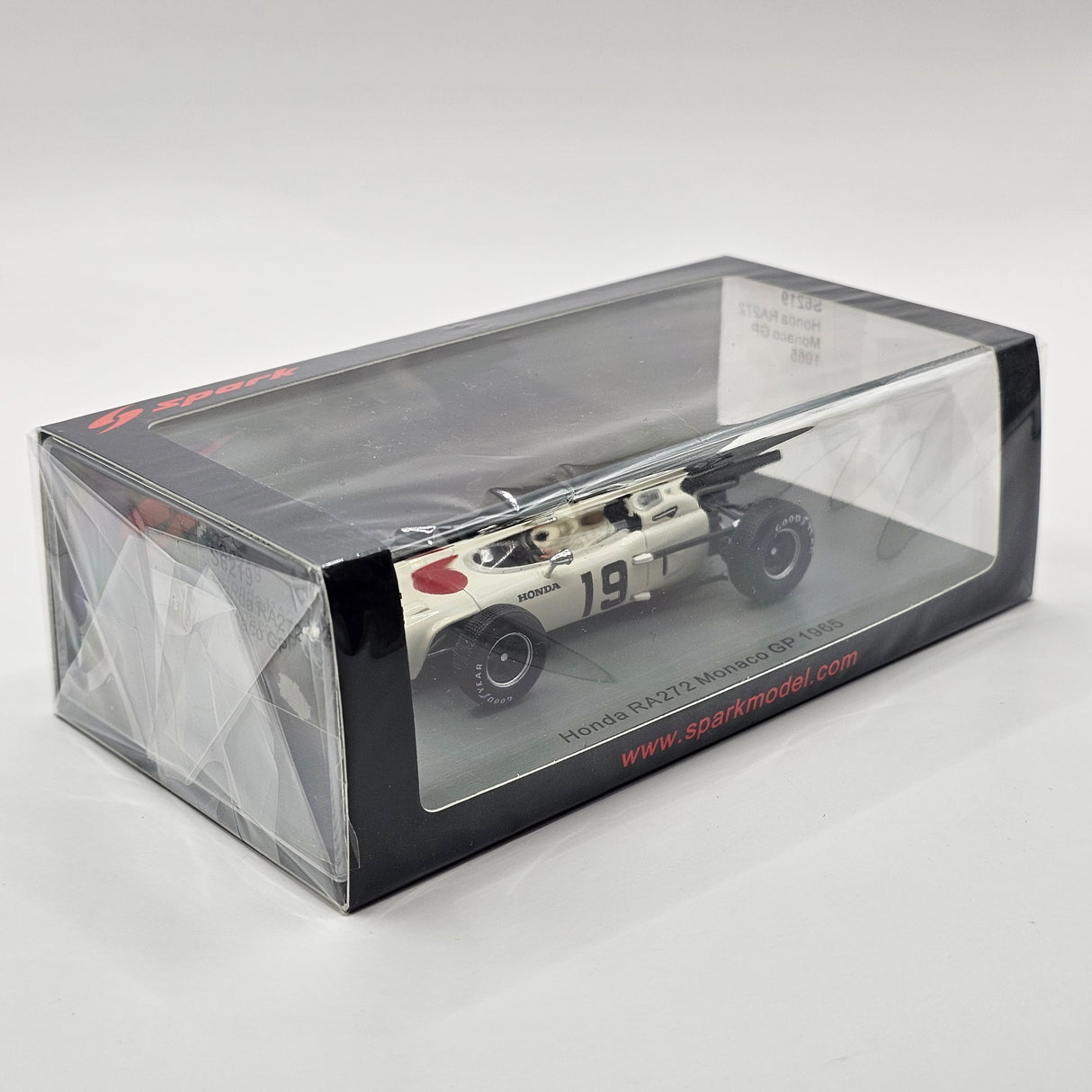 Spark Honda RA272 #19 Ronnie Bucknum Monaco F1 GP 1965 1/43 Scale S6219