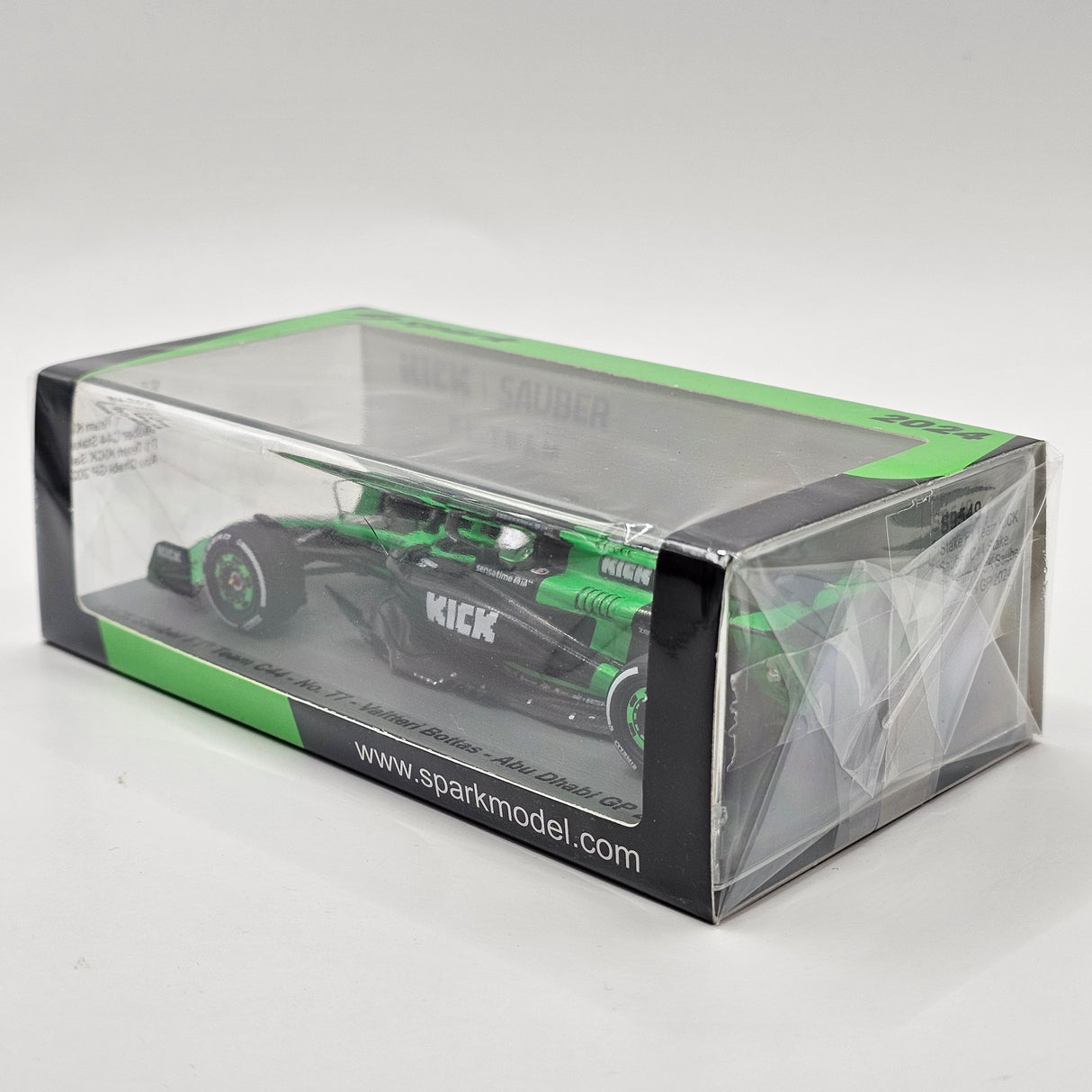 Spark KICK Sauber C44 #77 V. Bottas Last Race Abu Dhabi GP Formula 1 2024 1/43 Scale S9549