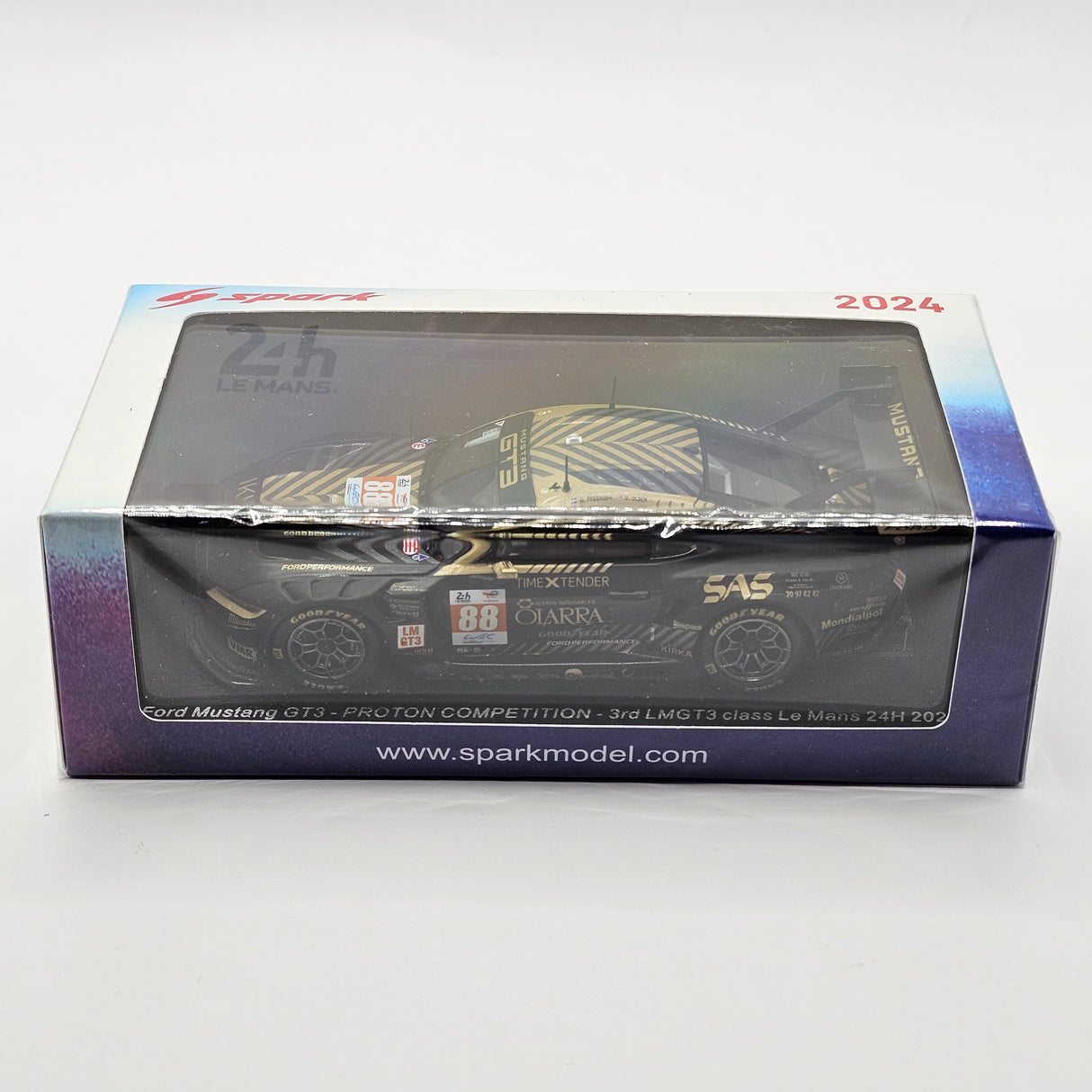 Spark Ford Mustang GT3 #88 Proton Competition 24Hrs Le Mans 2024 1/43 Scale S9159