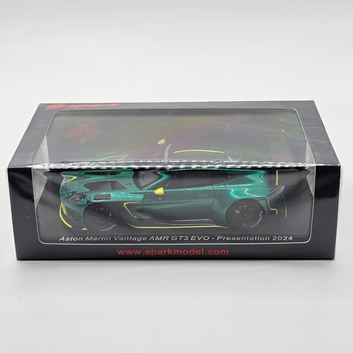 Spark Aston Martin Vantage AMR GT3 EVO Presentation 2024 Green 1/43 Scale S7935