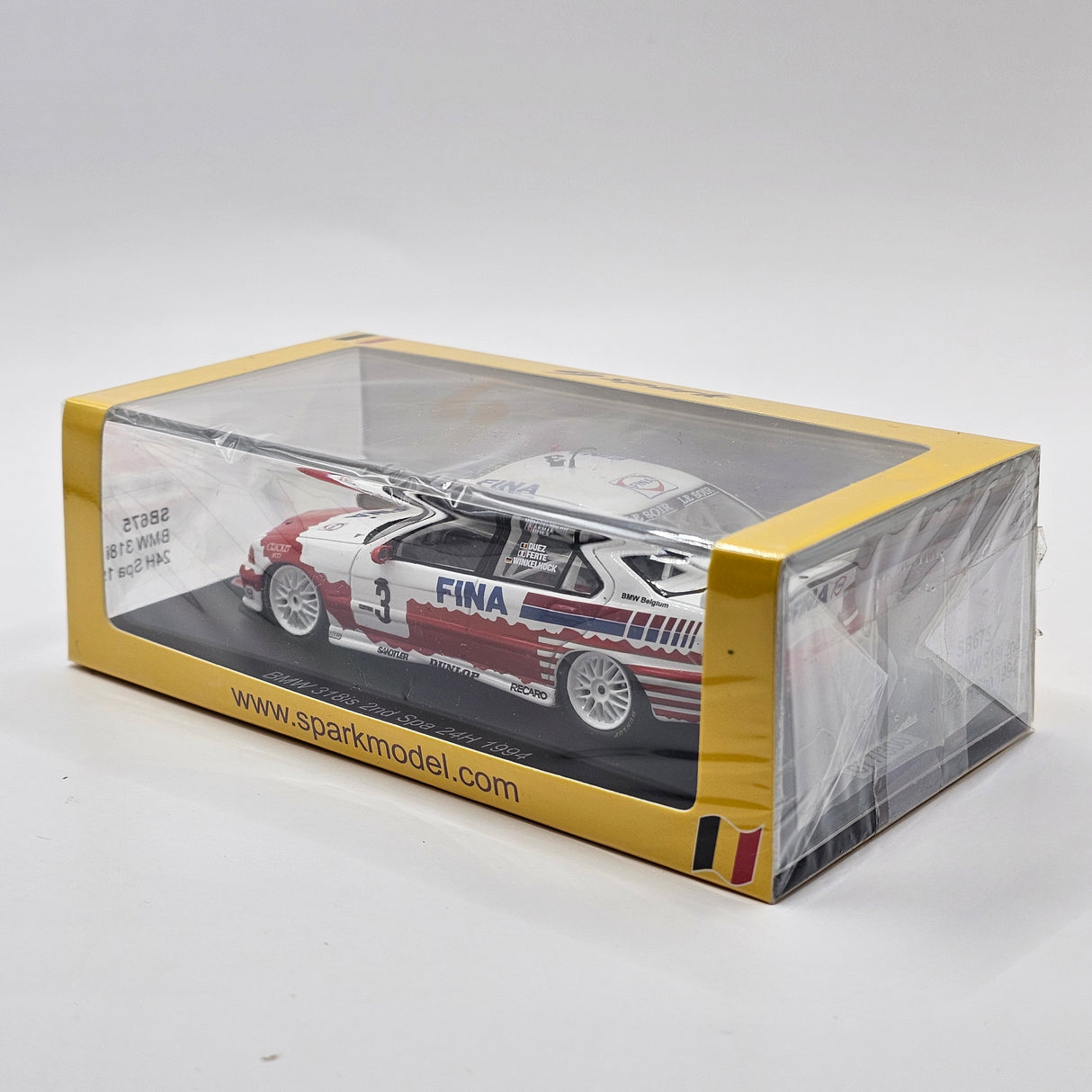 Spark BMW 318i #3 BMW Fina Bastos 2nd Spa 24Hrs 1994 1/43 Scale SB675