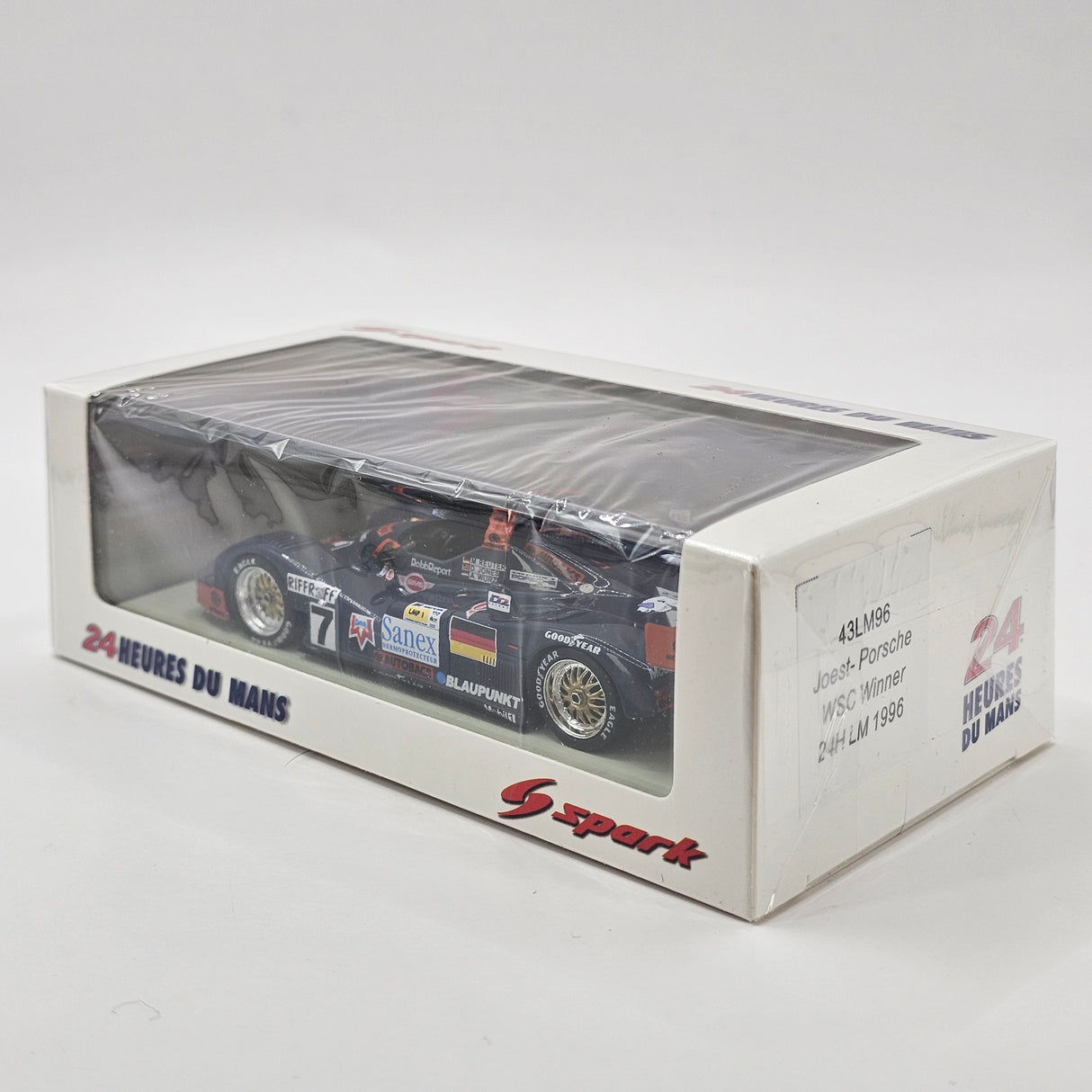 Spark TWR Porsche WSC-95 #7 Joest Racing 24Hrs Le Mans 1996 Winner 1/43 Scale