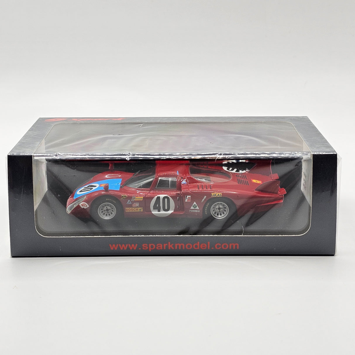 Spark Alfa Romeo 33/2 #40 Autodelta SpA 24Hrs Le Mans 1968 1/43 Scale S4368