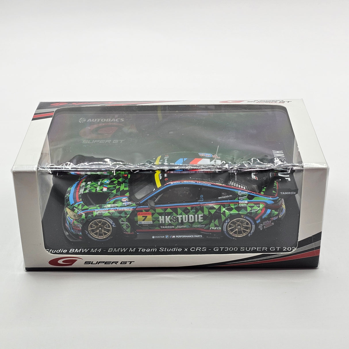 Spark BMW M4 #7 BMW M Team Studie × CRS Super GT GT300 2024 1/43 Scale