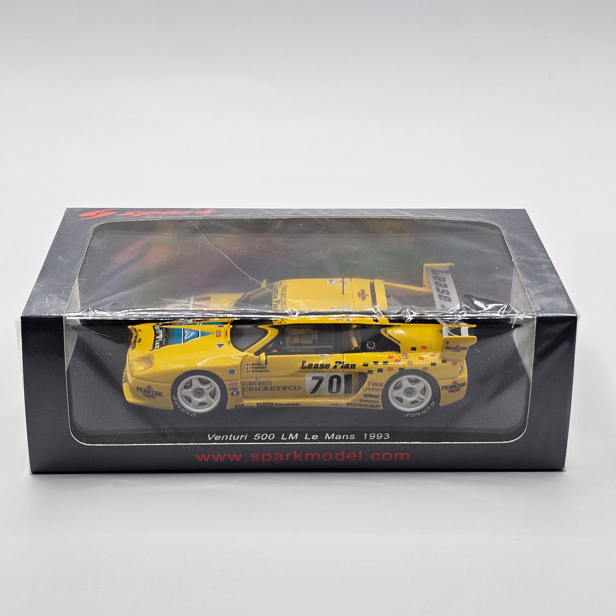Spark Venturi 500 LM #70 É. Graham 24Hrs Le Mans 1993 1/43 Scale S2277