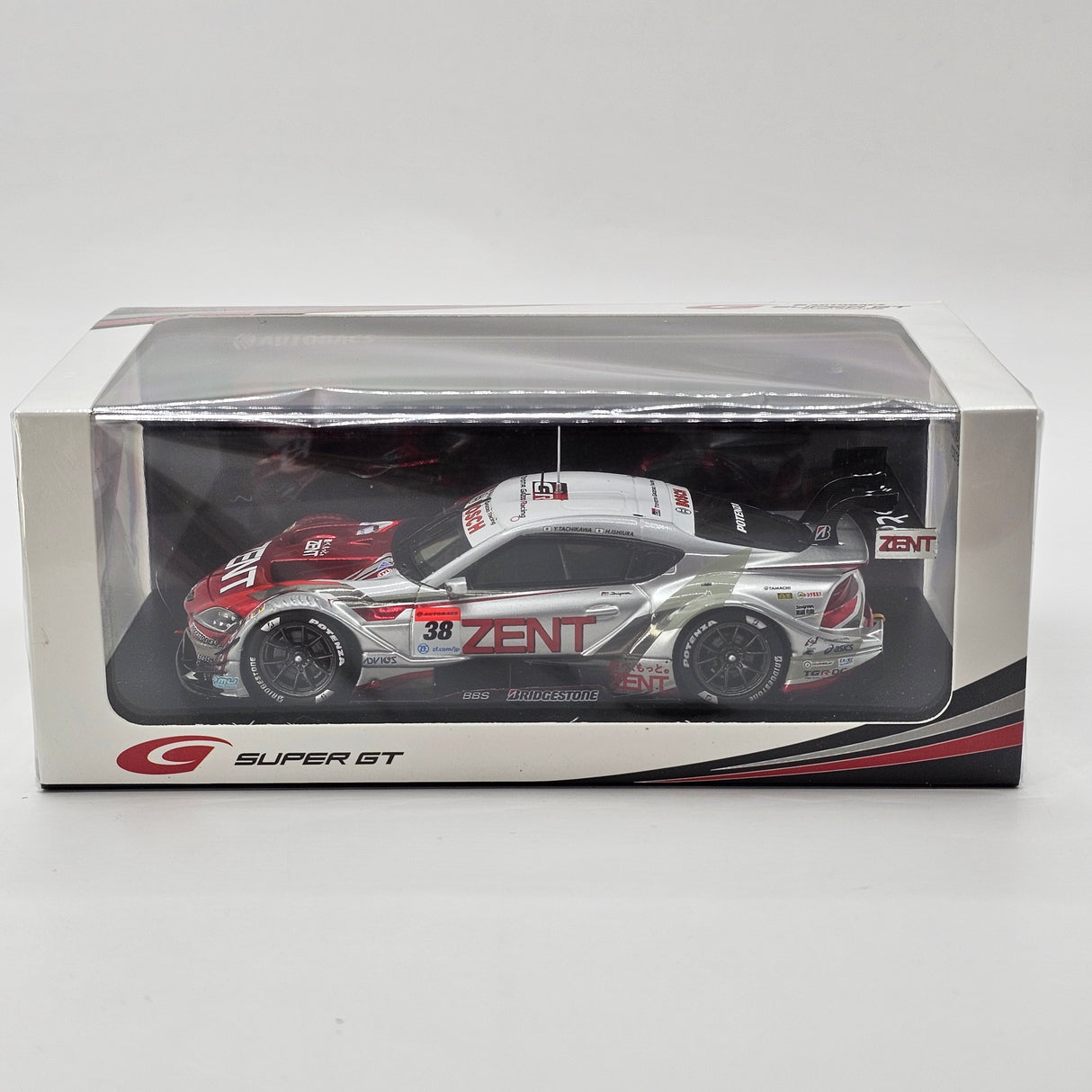 Spark Toyota GR Supra GT500 #38 TGR Team ZENT Cerumo Super GT 2021 1/43 Scale
