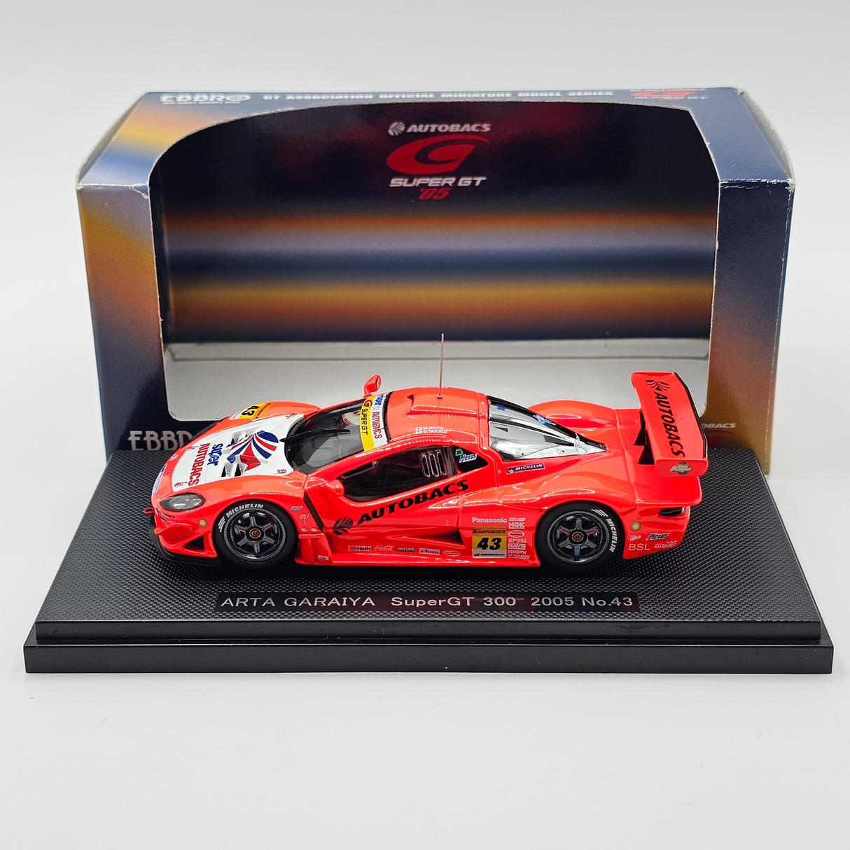 EBBRO ASL ARTA Garaiya #43 ARTA Super GT GT300 2005 1/43 Scale
