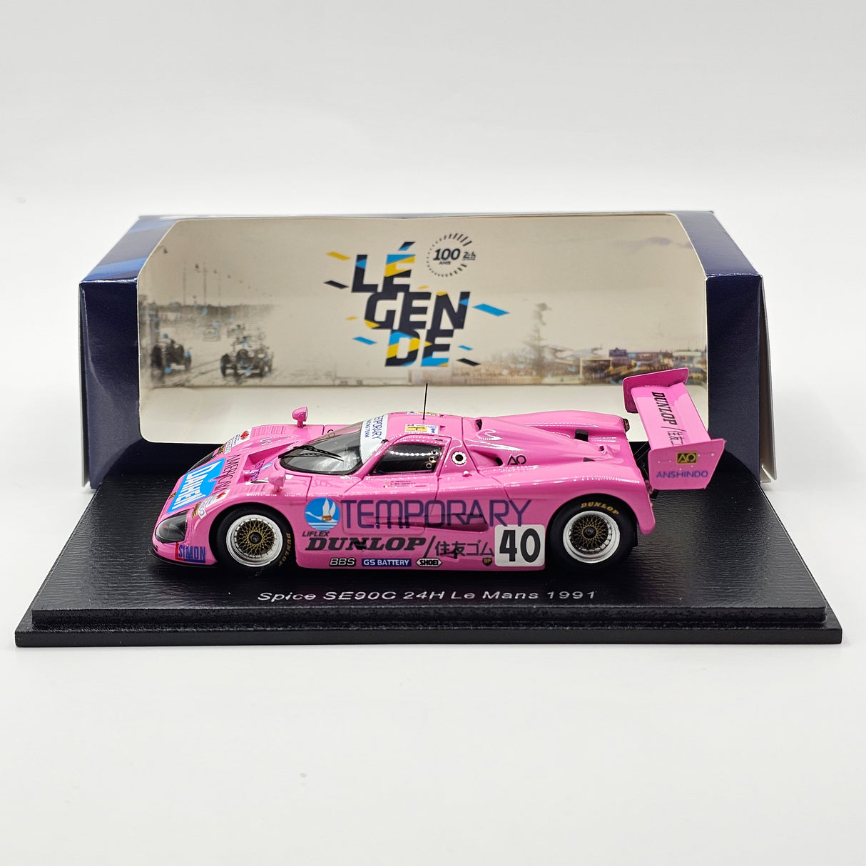 Spark Spice SE90C #40 Euro Racing/AO Racing 24Hrs Le Mans 1991 1/43 Scale S6823