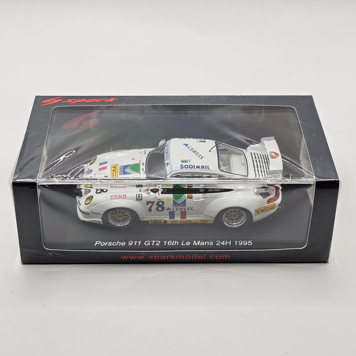 Spark Porsche 911 GT2 #78 Jean-François Veroux Le Mans 24H 1995 1/43 Scale S9898