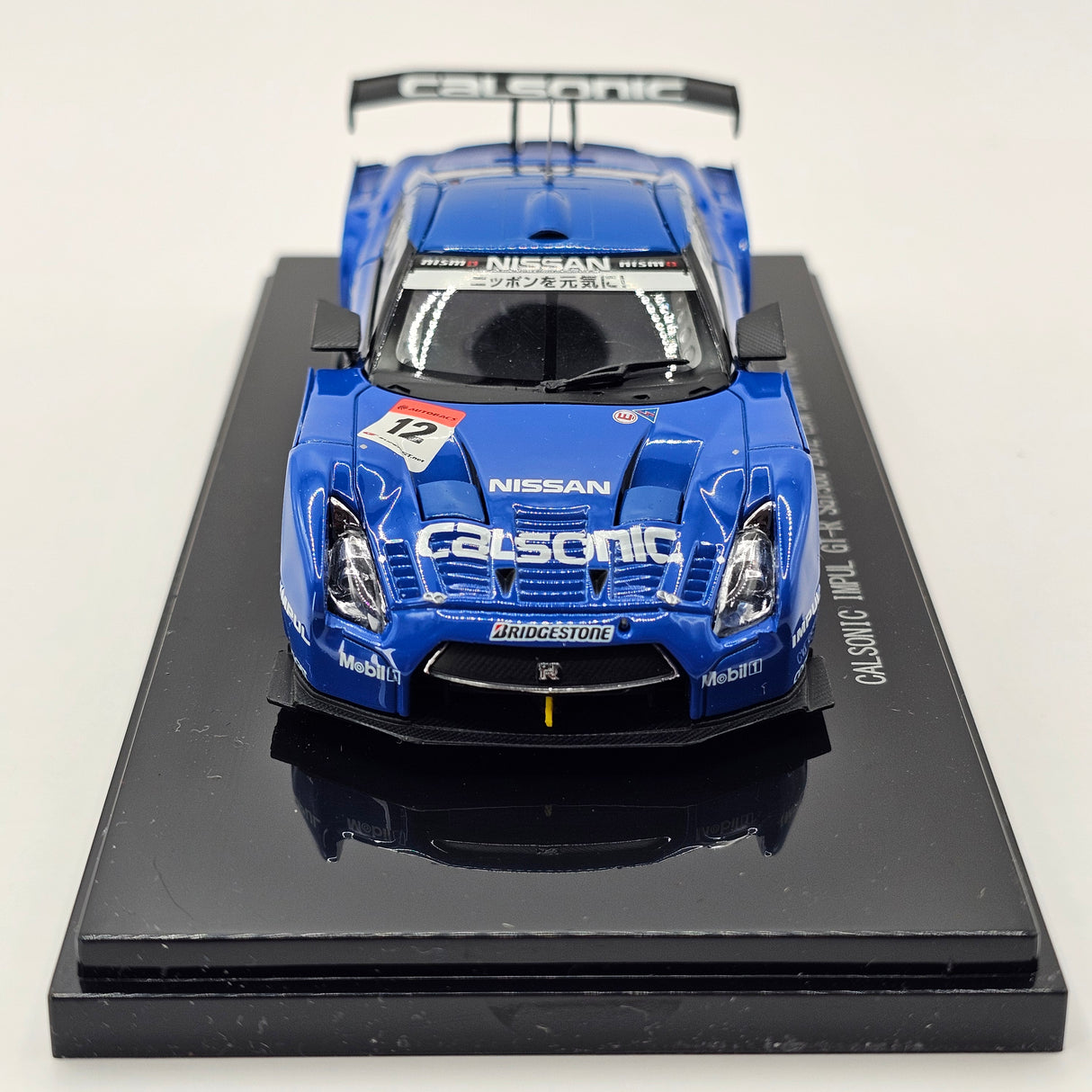 EBBRO Nissan GT-R GT500 #12 Calsonic Team Impul Super GT 2012 L.Downforce 1/43 Scale