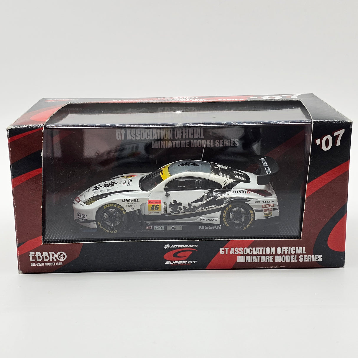 EBBRO Nissan Z #46 MOLA Houzan Dunlop Super GT GT300 2007 1/43 Scale