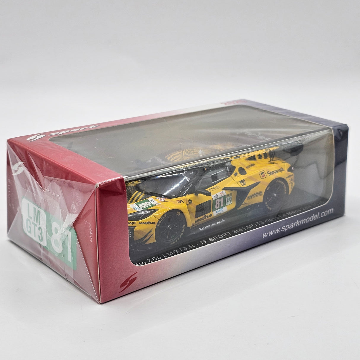 Spark Chevrolet Corvette Z06 LMGT3.R #81 TF Sport 24 Hours of Le Mans 2025 1/43 Scale S9301