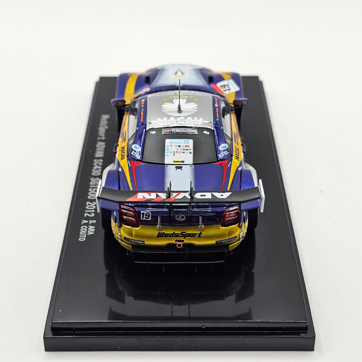 EBBRO Lexus SC430 #19 Lexus Team WedsSport Bandoh Super GT GT500 2012 1/43 Scale
