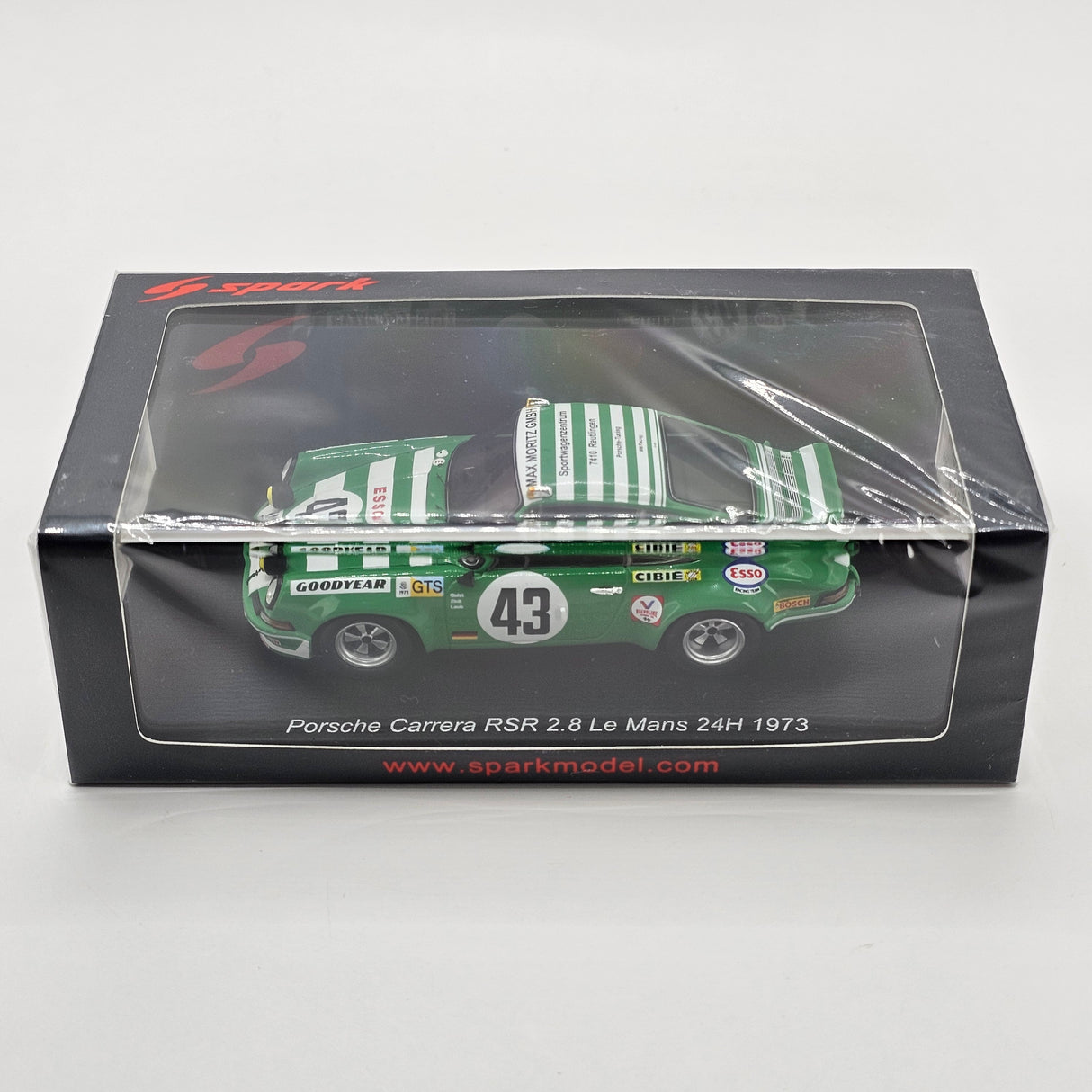 Spark Porsche 911 Carrera RS #43 Max Moritz Racing Team 24Hrs Le Mans 1973 1/43 Scale
