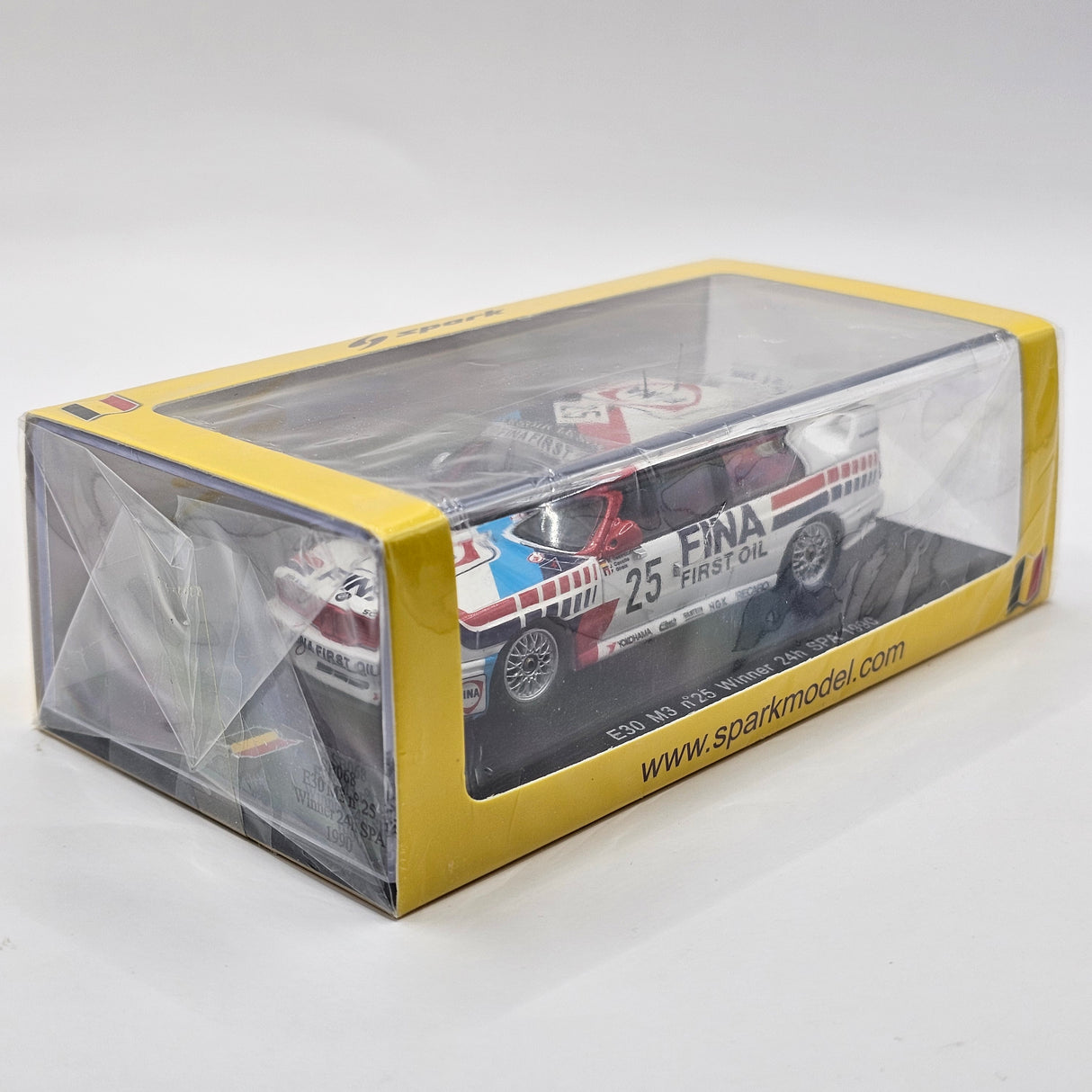 Spark BMW M3 #25 BMW M Team Schnitzer 24Hrs Spa 1990 Winner 1/43 Scale