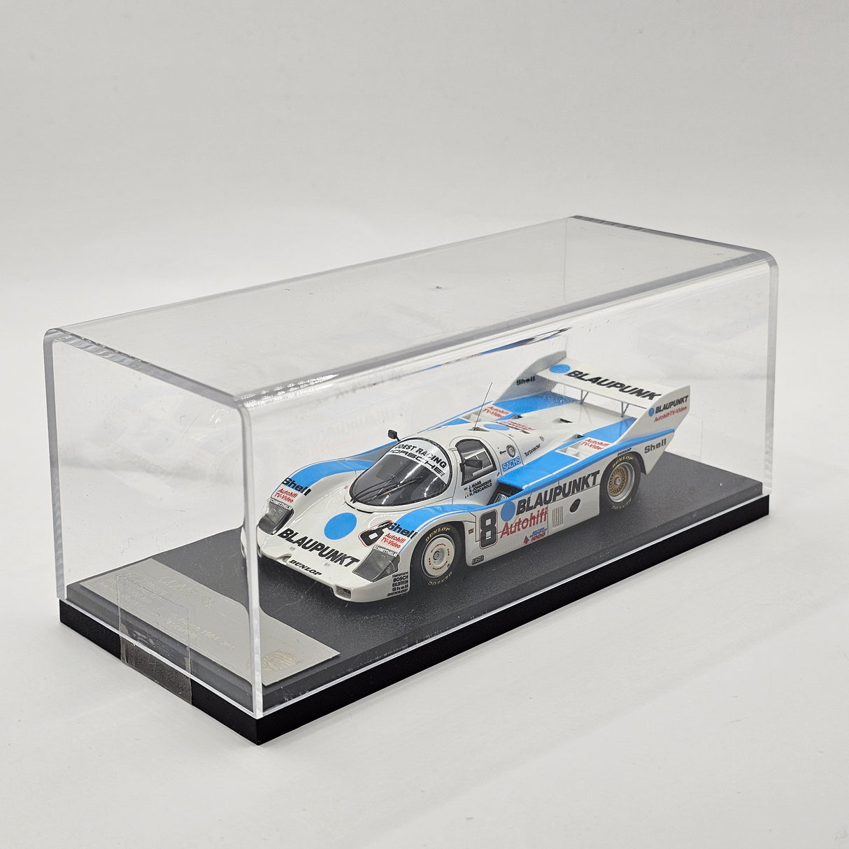 Compass Porsche 956B #8 Joest Racing 1984 1000 km of Brands Hatch 1/43 Scale