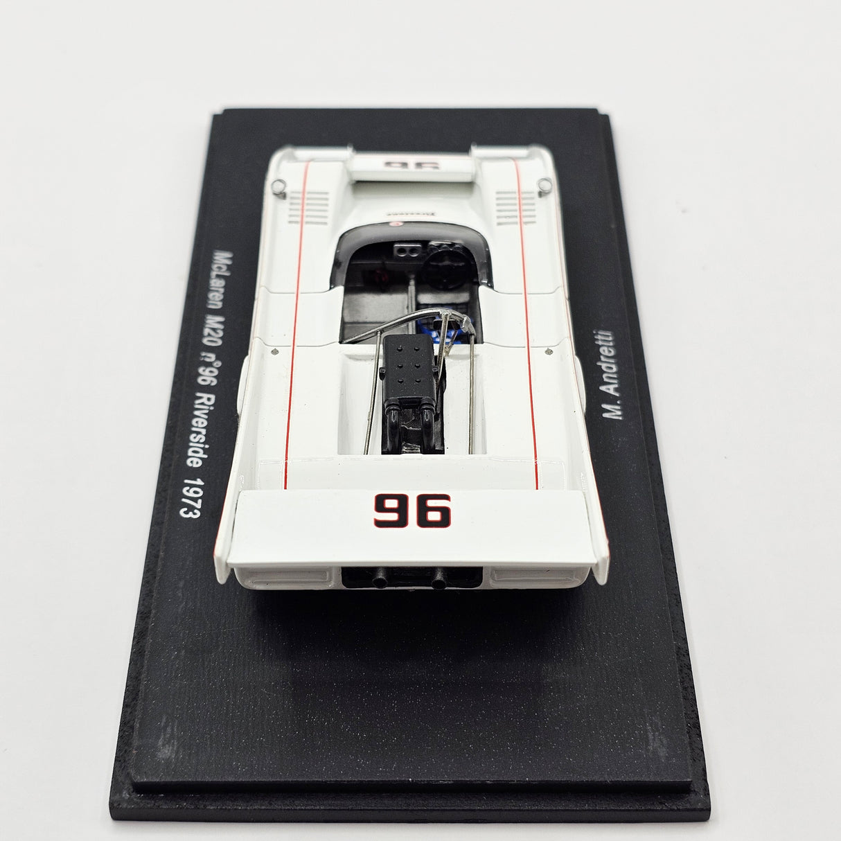 Spark McLaren M20 #96 Slater Racing Mario Andretti Riverside 1973 1/43 Scale