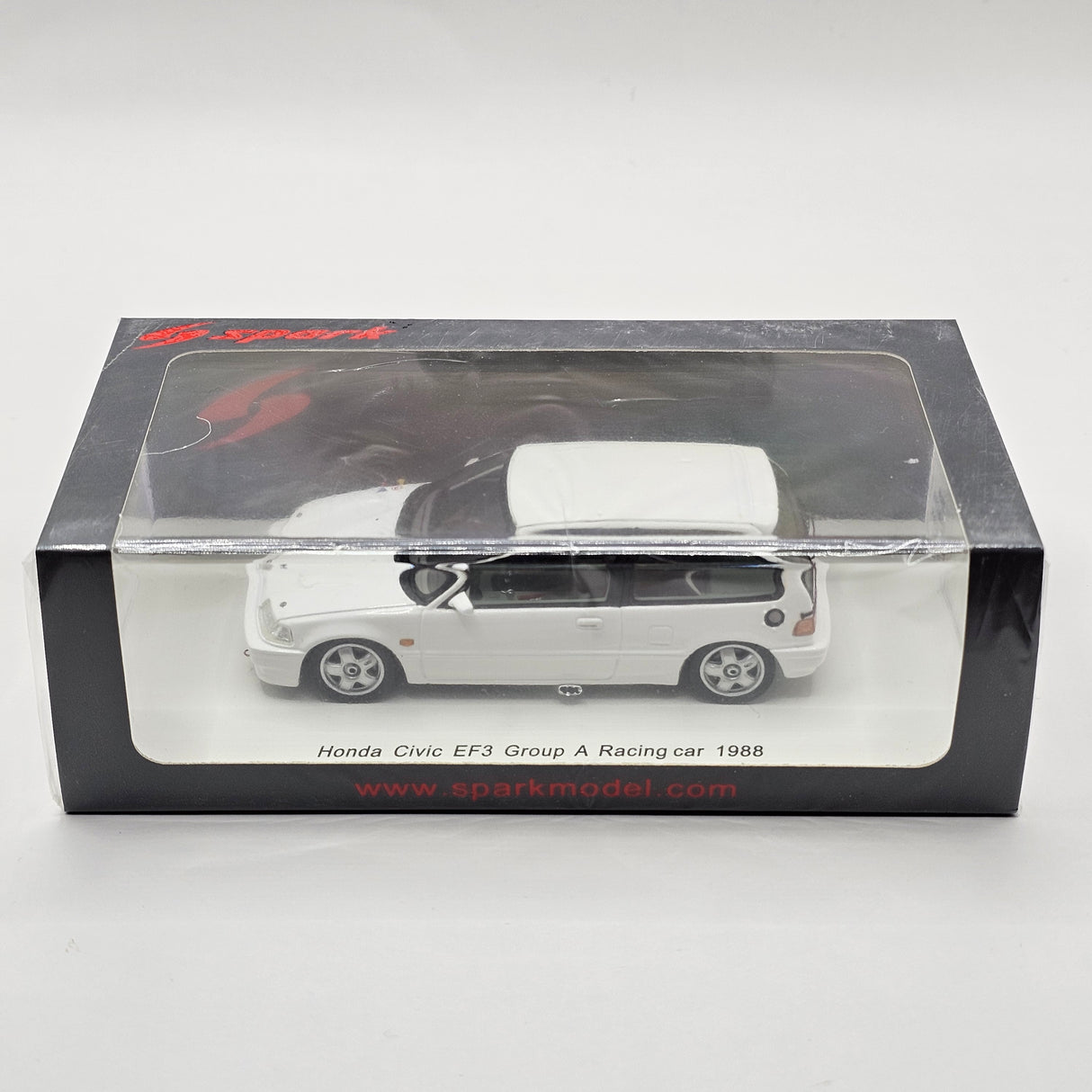 Spark Honda Civic EF3 Group A Racing Car 1988 White 1/43 Scale S5458