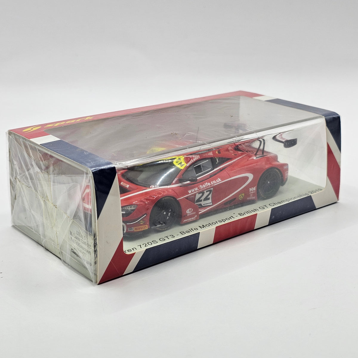 Spark McLaren 720S GT3 #22 Balfe Motorsport British GT Championship 2019 1/43 Scale
