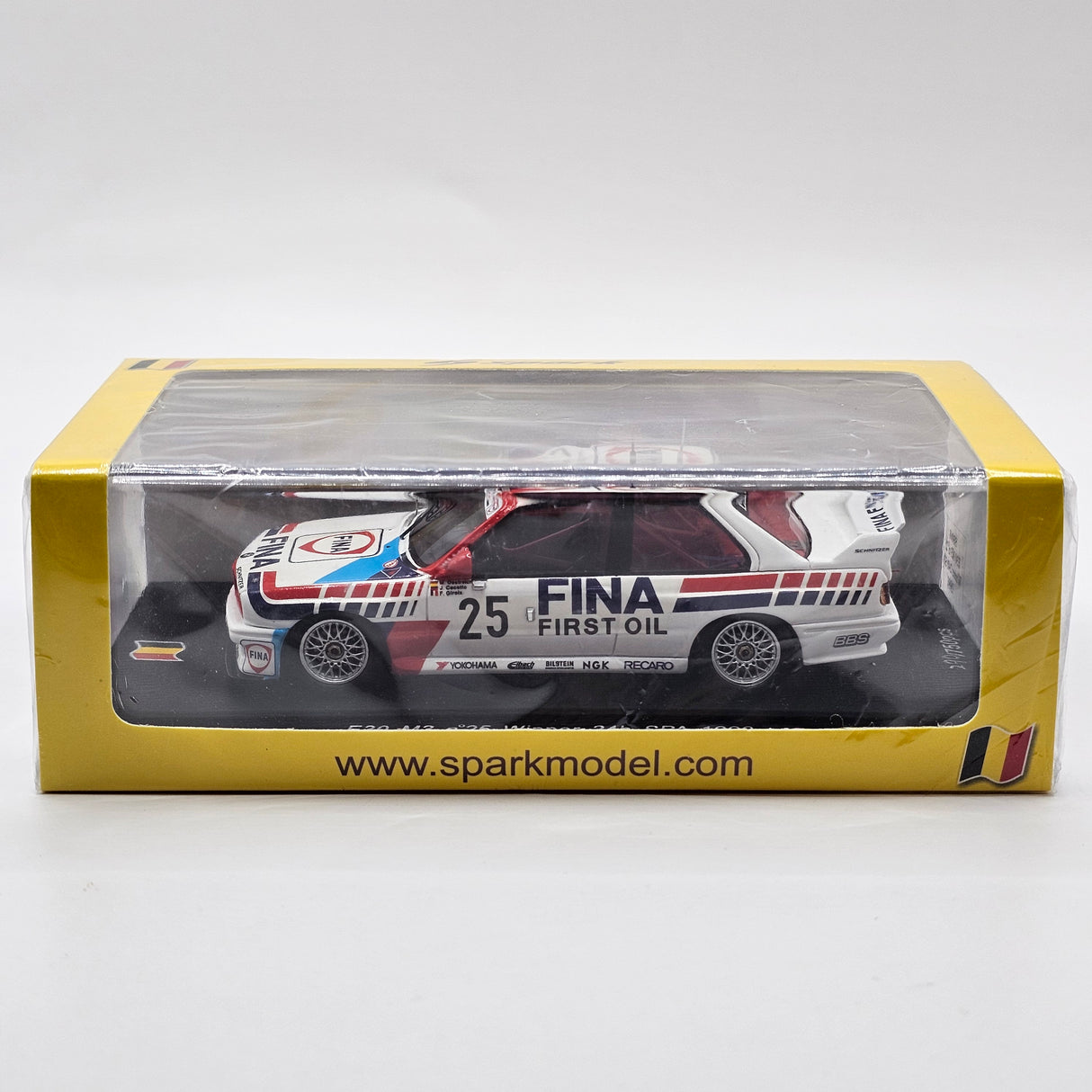 Spark BMW M3 #25 BMW M Team Schnitzer 24Hrs Spa 1990 Winner 1/43 Scale