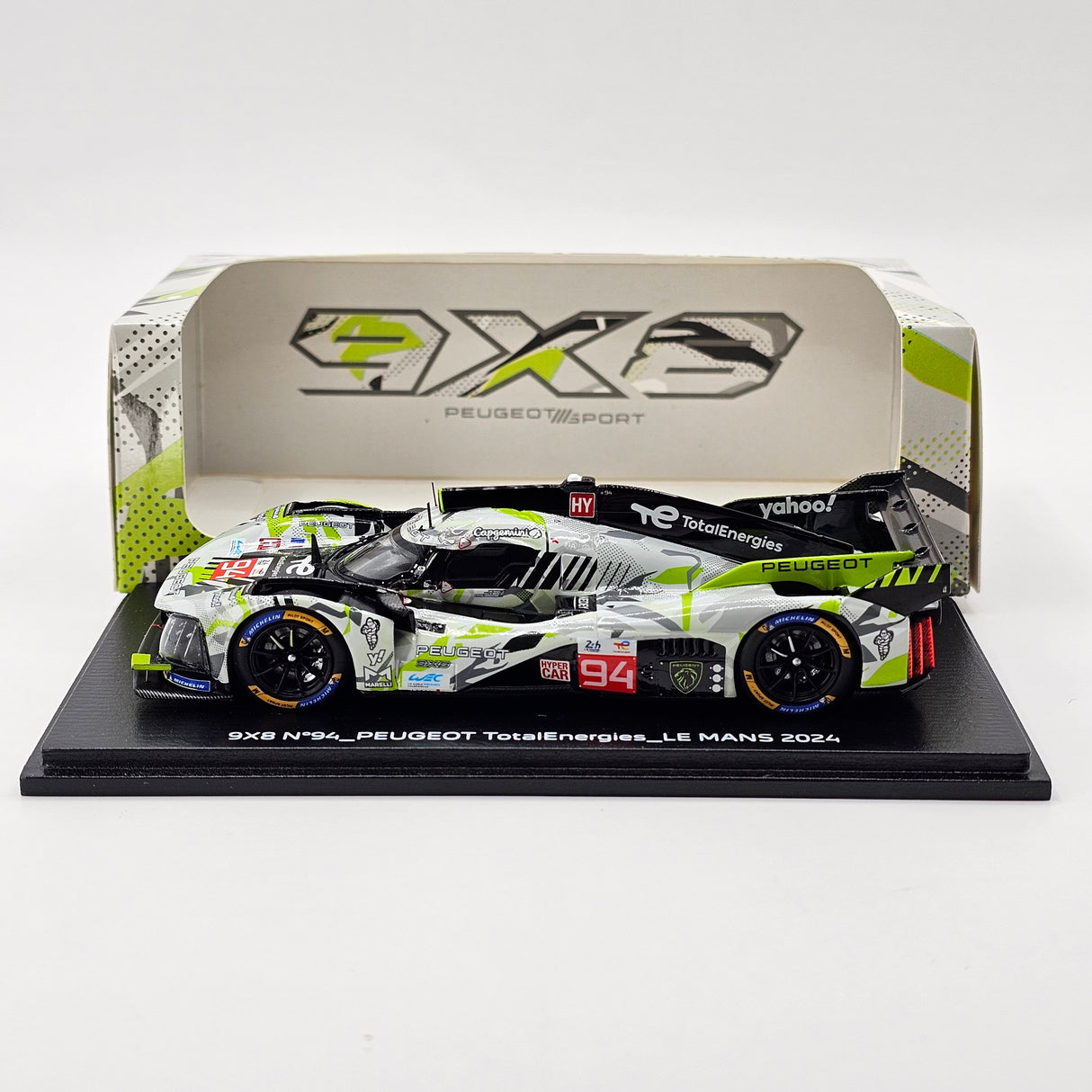 Spark Peugeot 9X8 #94 Peugeot TotalEnergies 24Hrs Le Mans 2024 1/43 Scale S9127