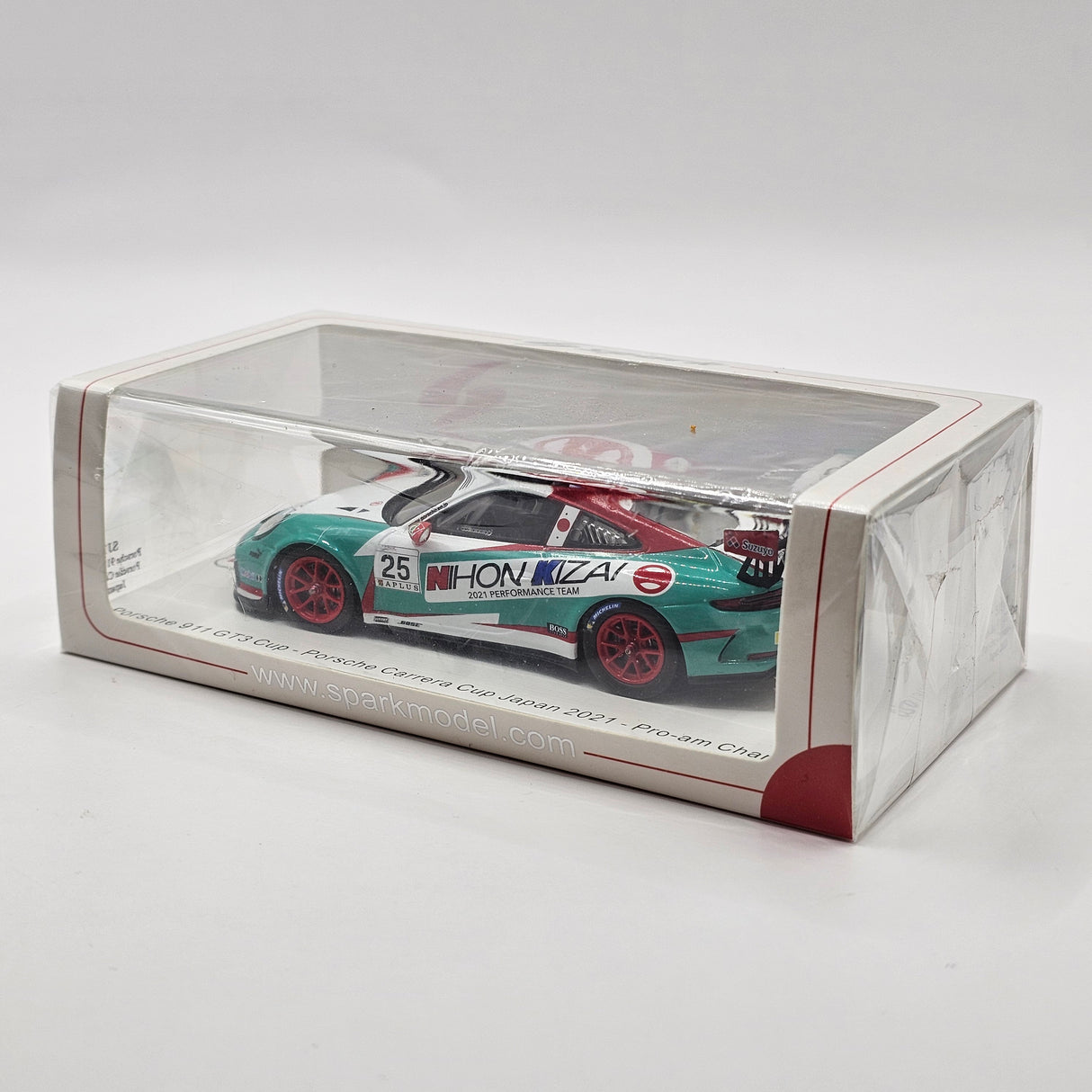 Spark Porsche 911 GT3 Cup #25 Kiyoshi Uchiyama Pro-Am Winner Porsche Carrera Cup 2021 1/43 Scale