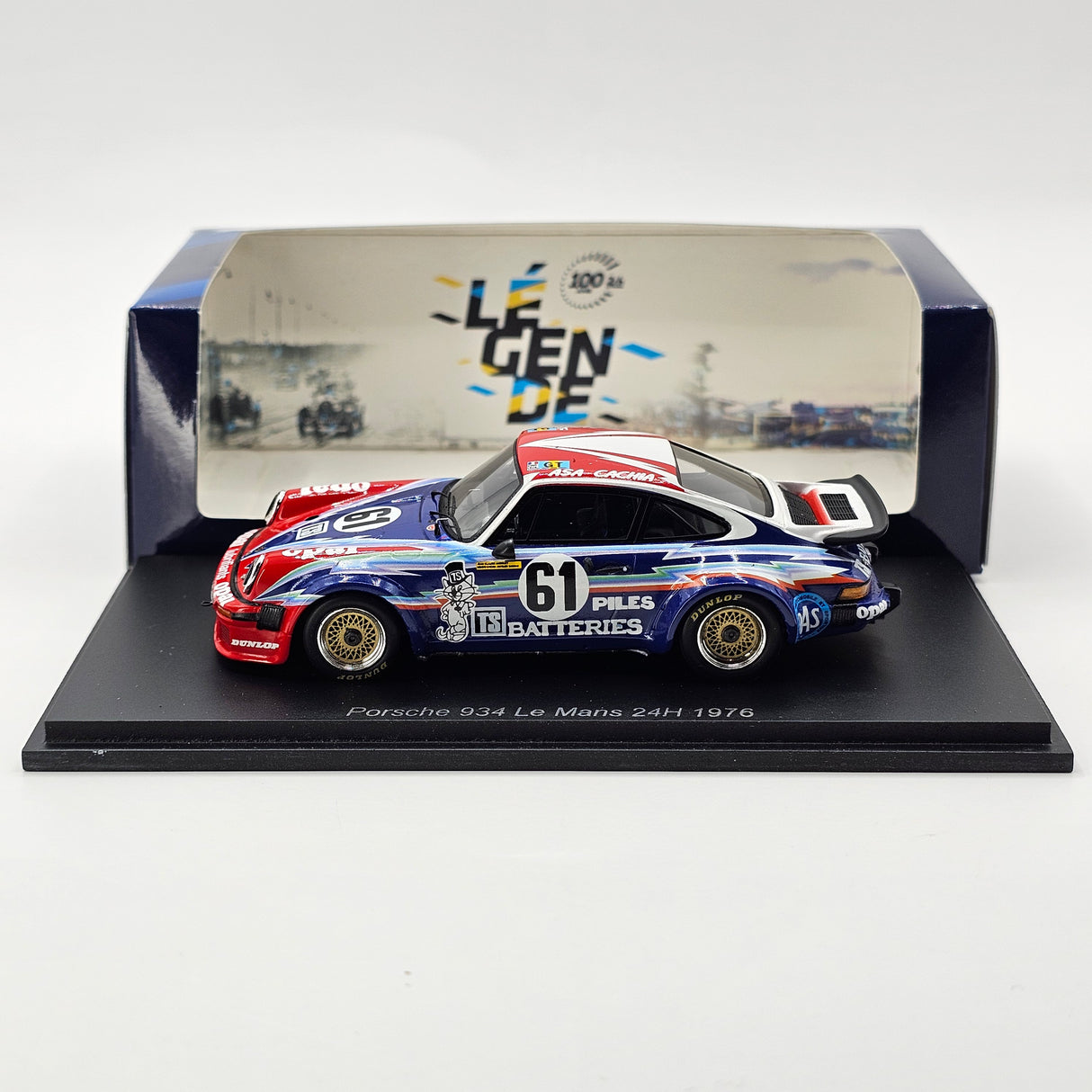 Spark Porsche 934 #61 ASA Cachia 24Hrs Le Mans 1976 1/43 Scale S9821