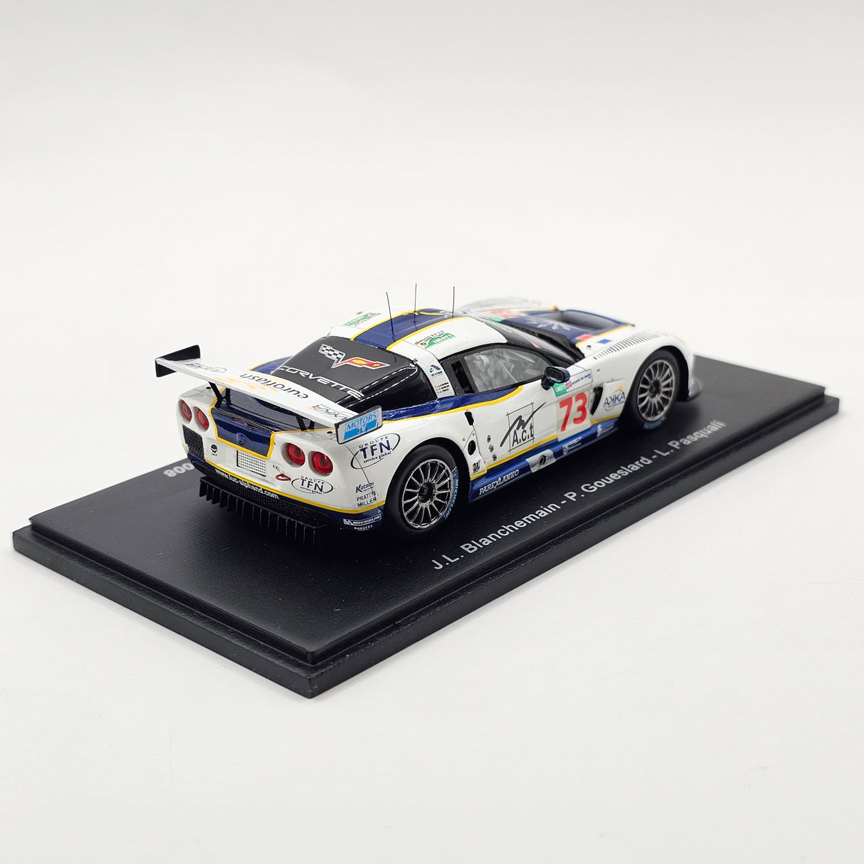 Spark Chevrolet Corvette C6.R #73 Luc Alphand Aventures 24Hrs Le Mans 2008 1/43 Scale