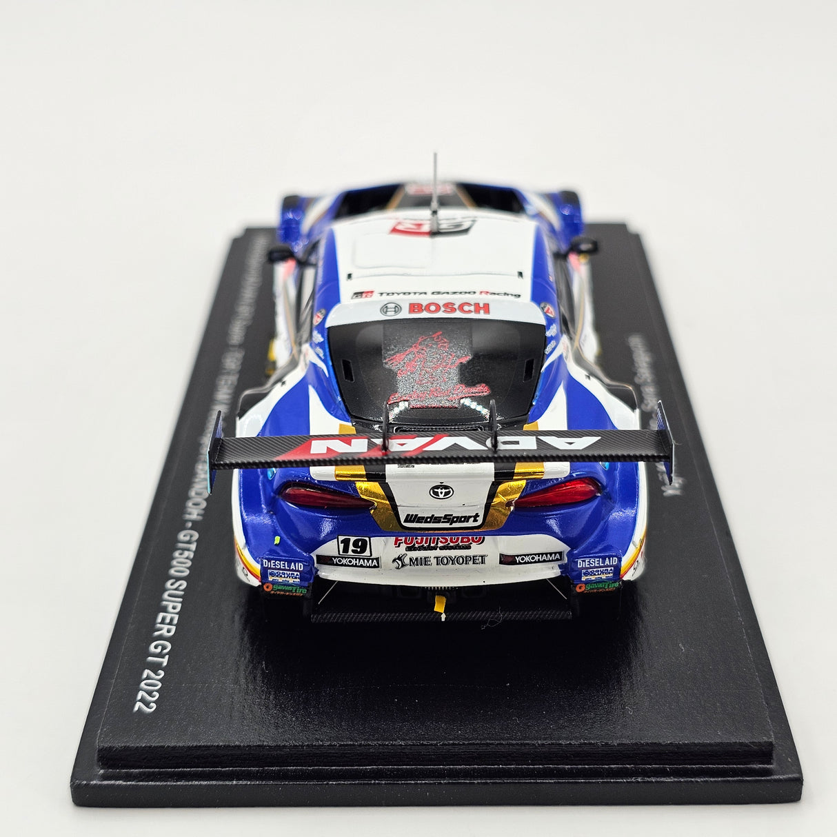 Spark Toyota GR Supra GT500 #19 WedsSport Bandoh Super GT 2022 1/43 Scale