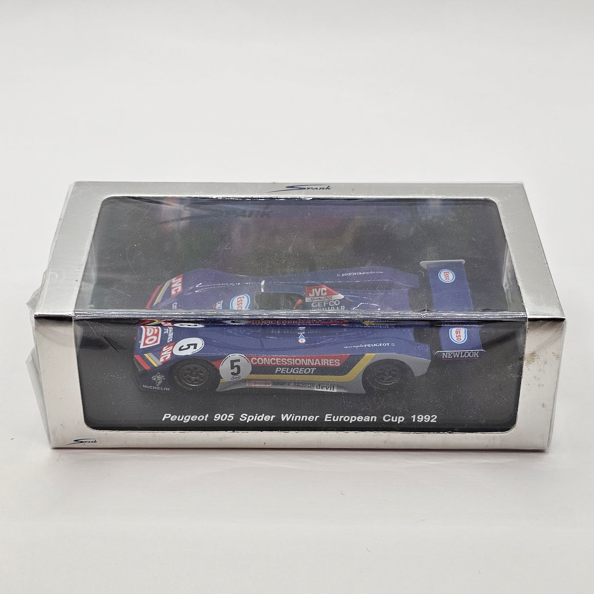 Spark Peugeot 905 Spyder #5 Éric Hélary Winner European Cup 1992 1/43 Scale S1275
