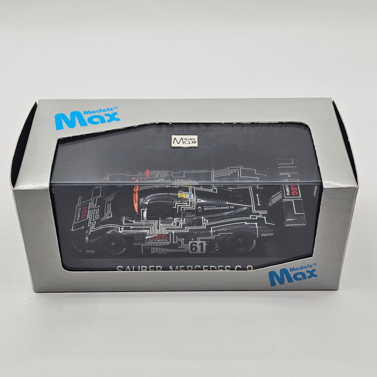 Max Models Mercedes Sauber C9 #61 AEG Le Mans 24Hrs 1988 1/43 Scale