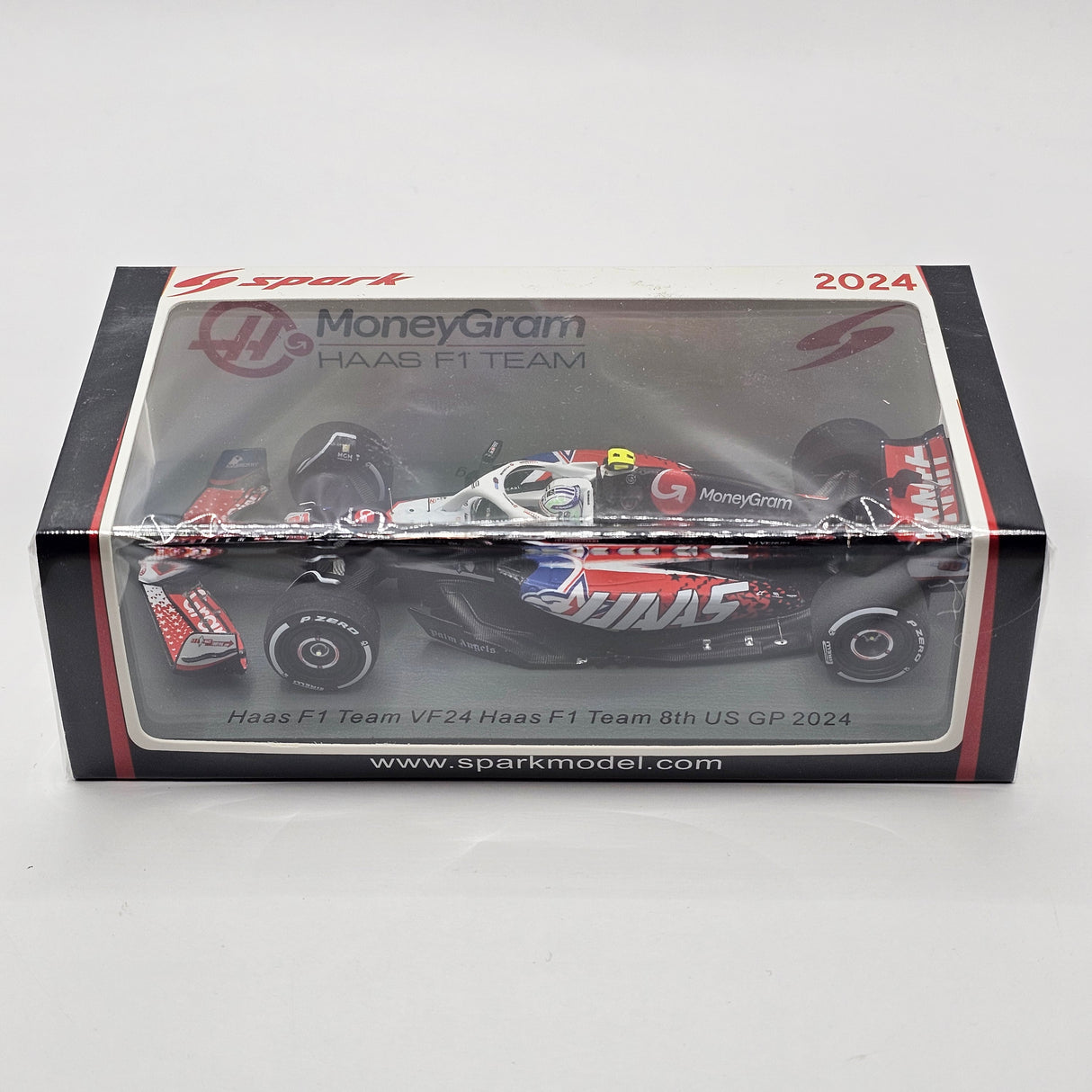 Spark Haas VF-24 #27 Nico Hulkenburg 8th 2024 USA F1 GP 1/43 Scale S9557