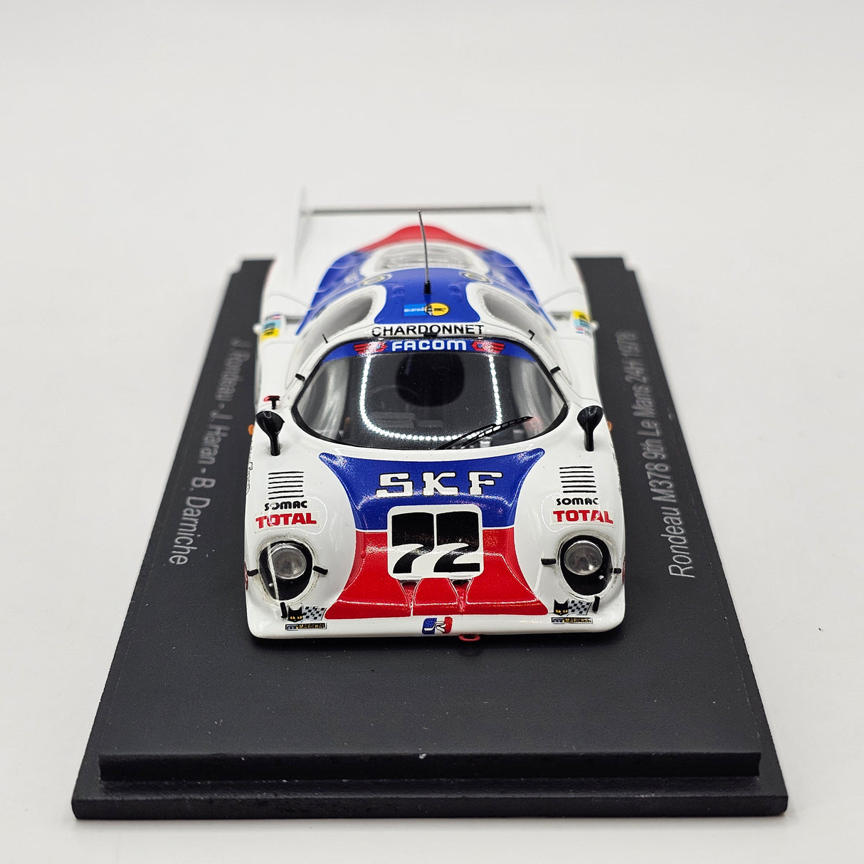 Spark Rondeau M378 #72 Jean Rondeau 24Hrs Le Mans 1978 1/43 Scale S8452