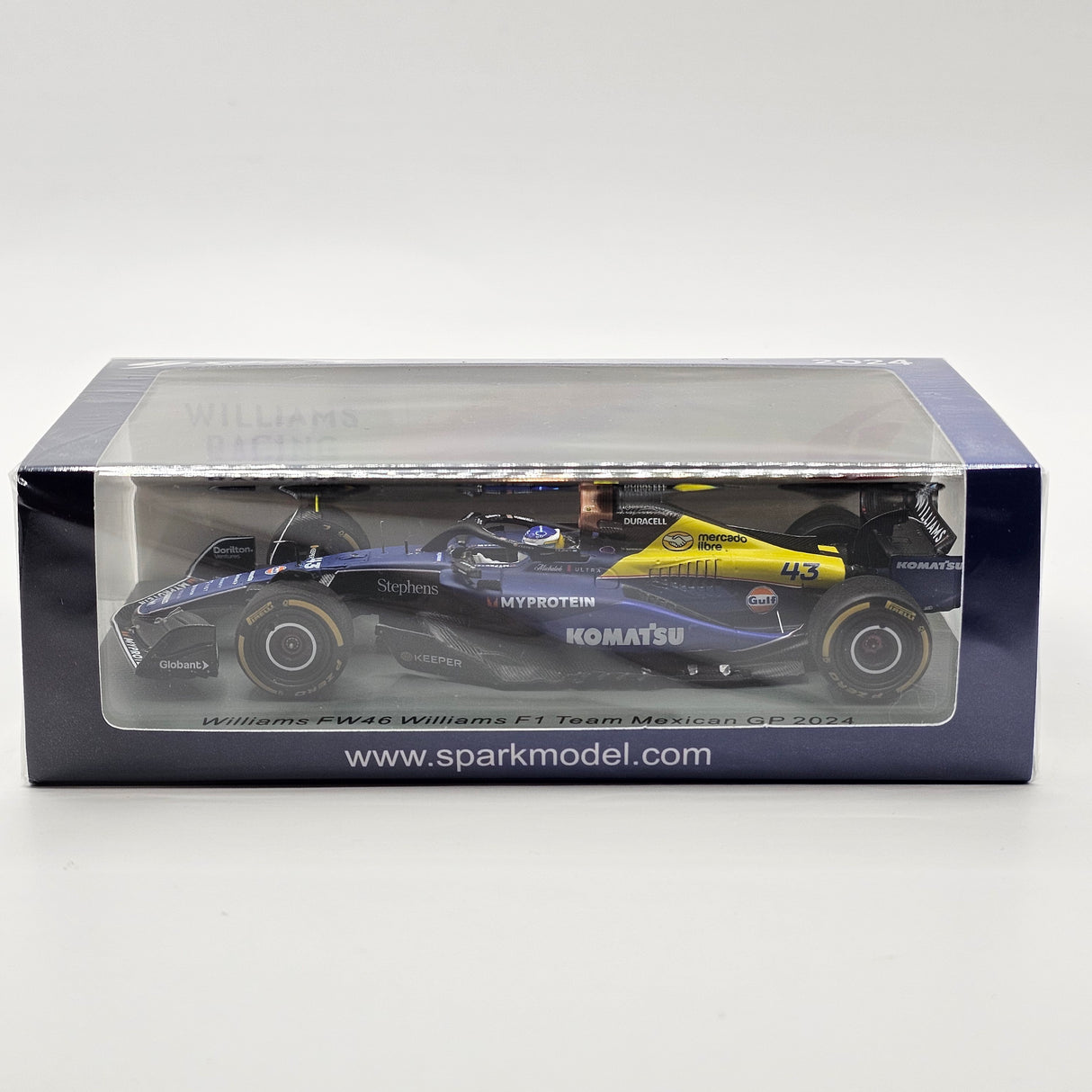 Spark Williams FW46 #43 Franco Colapinto Mexican F1 GP 2024 1/43 Scale S9554