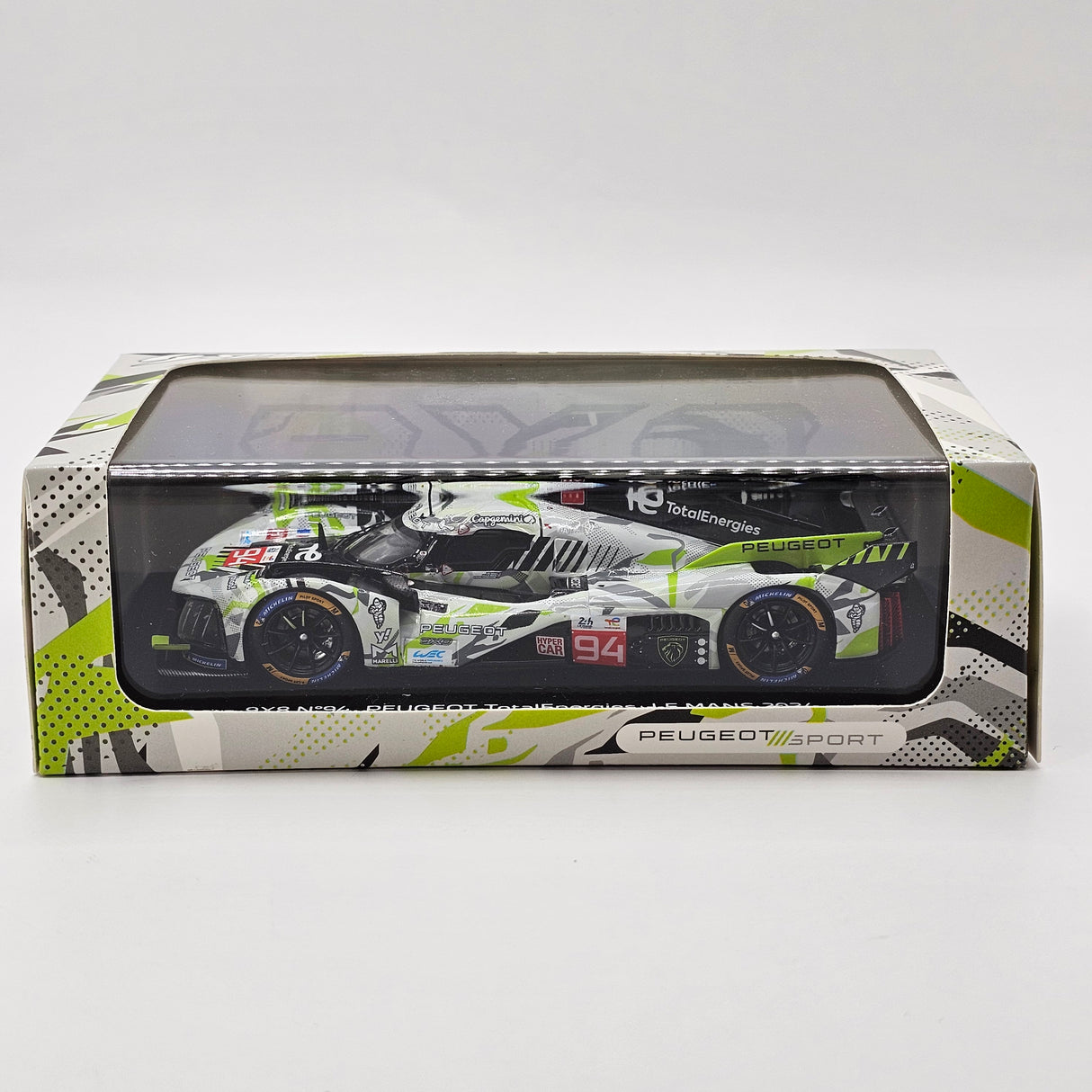 Spark Peugeot 9X8 #94 Peugeot TotalEnergies 24Hrs Le Mans 2024 1/43 Scale S9127