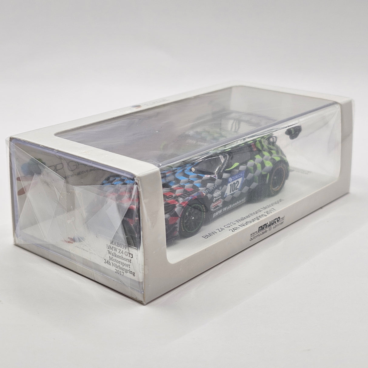 Spark BMW Z4 GT3 #102 Walkenhorst Motorsport 24Hrs Nurburgring 2017 1/43 Scale