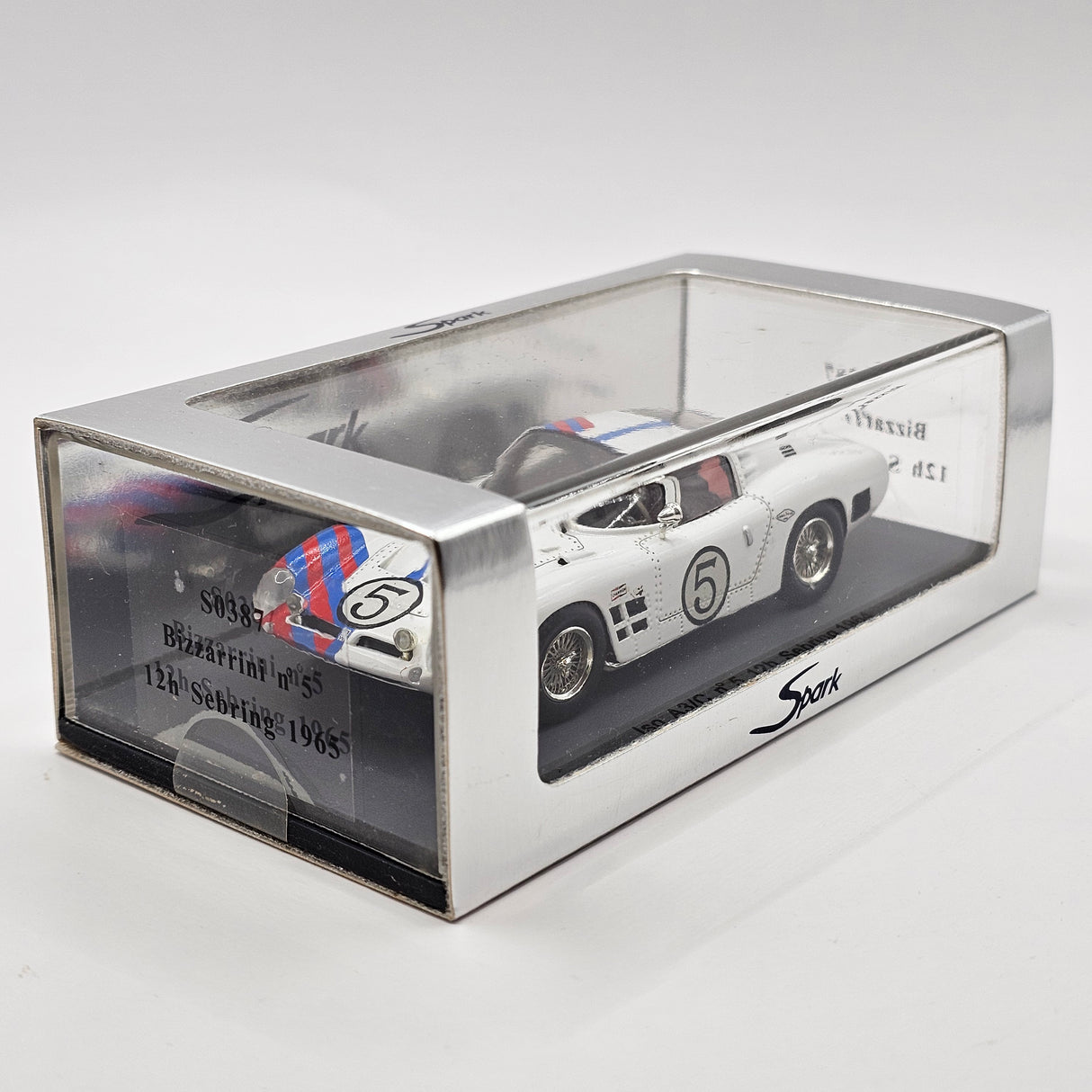 Spark Bizzarrini ISO A3C #5 William McLaughlin 12Hrs Sebring 1964 1/43 Scale S0387
