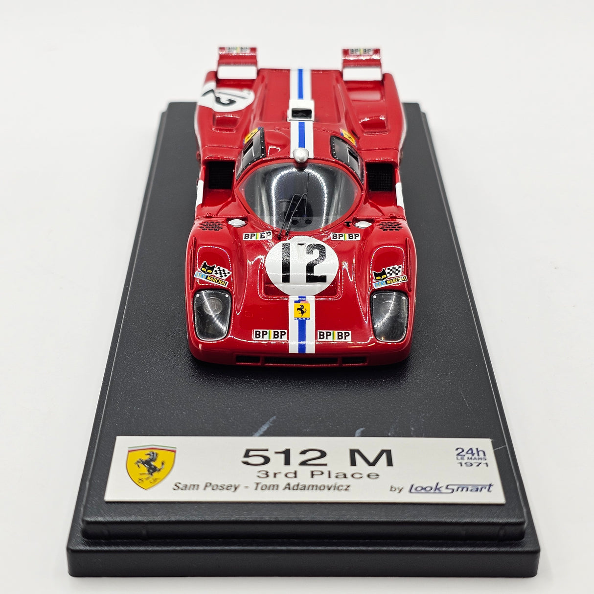 Looksmart Ferrari 512M #12 North American Racing Team 24Hrs Le Mans 1971 1/43 Scale