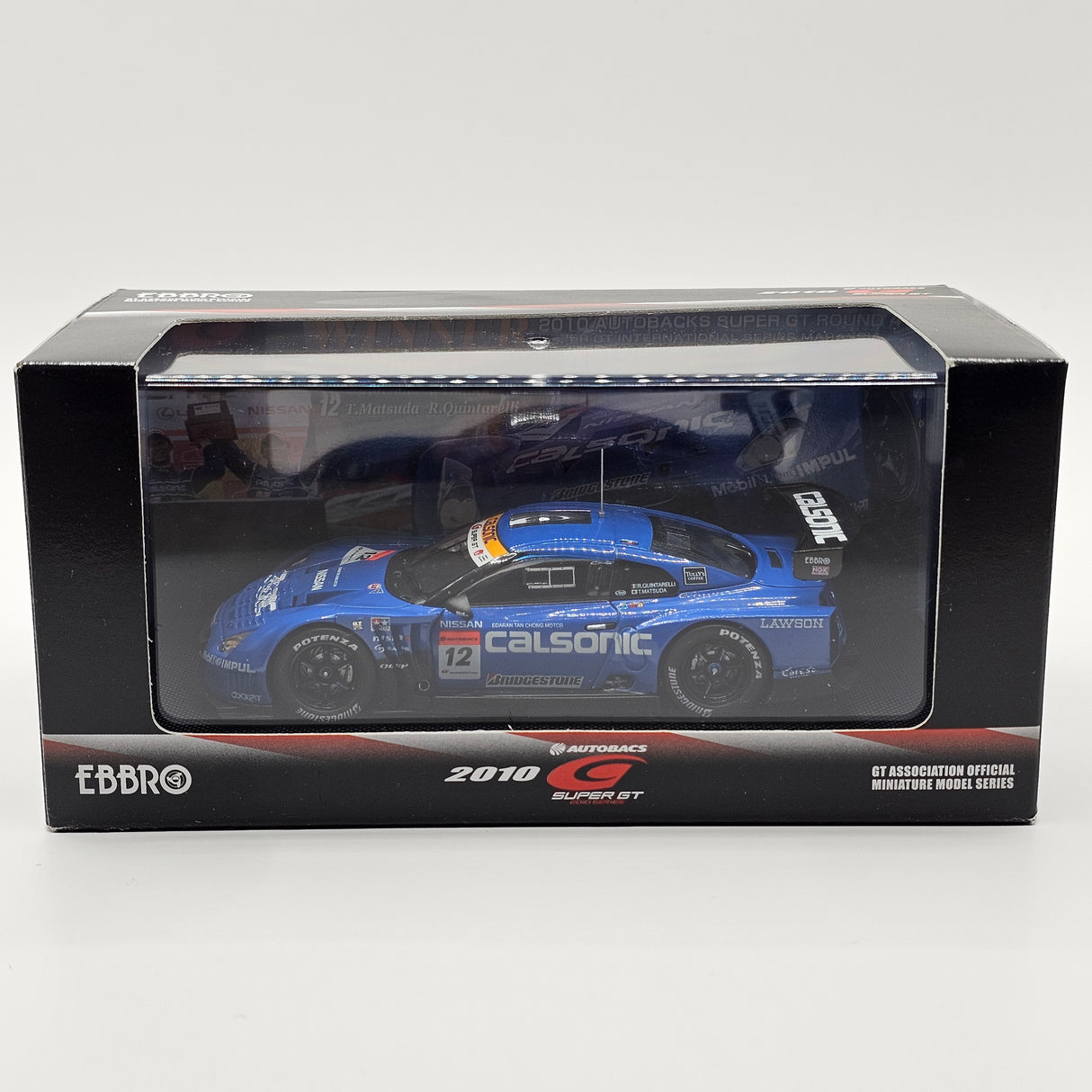 EBBRO Nissan GT-R #12 Calsonic Impul Super GT GT500 2010 Rd4 Winner 1/43 Scale