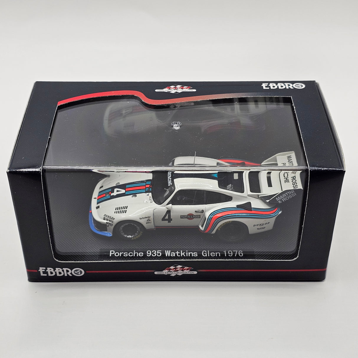 EBBRO Porsche 935 #4 Martini Porsche Racing Watkins Glen 1976 Winner 1/43 Scale