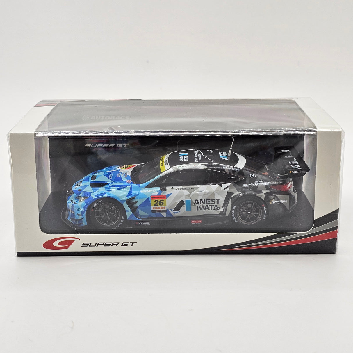Spark Lexus RC F GT3 #26 Anest Iwata Racing Super GT GT300 2025 1/43 Scale