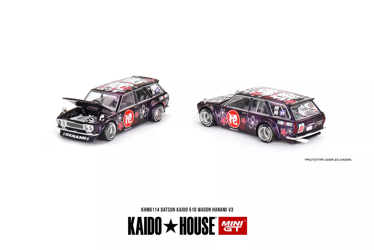 Mini GT x Kaido House Datsun 510 Wagon Hanami V3 1/64 Scale