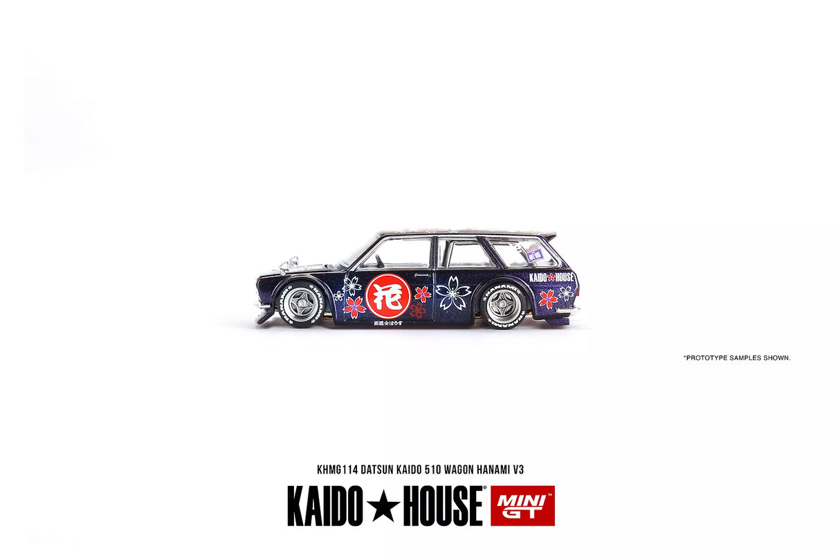 Mini GT x Kaido House Datsun 510 Wagon Hanami V3 1/64 Scale