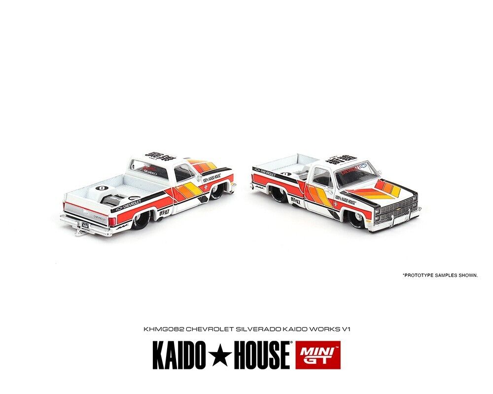 Mini GT x Kaido House Chevrolet Silverado Kaido Works V1 1/64 Scale