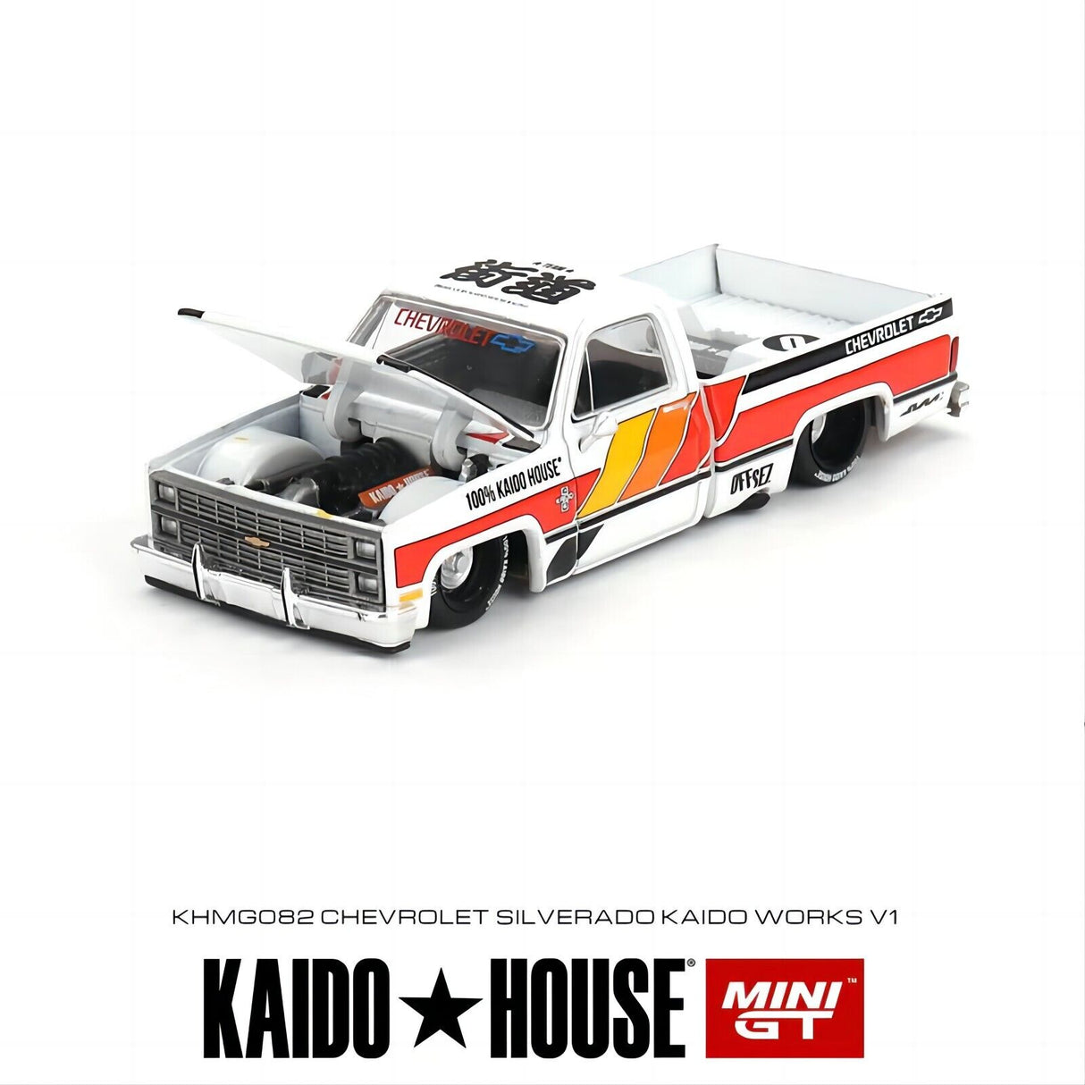 Mini GT x Kaido House Chevrolet Silverado Kaido Works V1 1/64 Scale