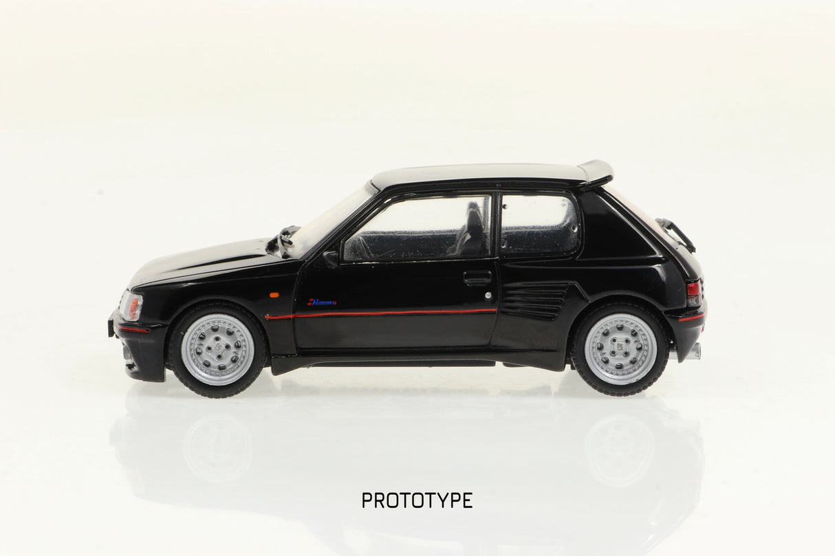 Solido Peugeot 205 GTI Dimma Body Kit 1989 Black 1/43 Scale
