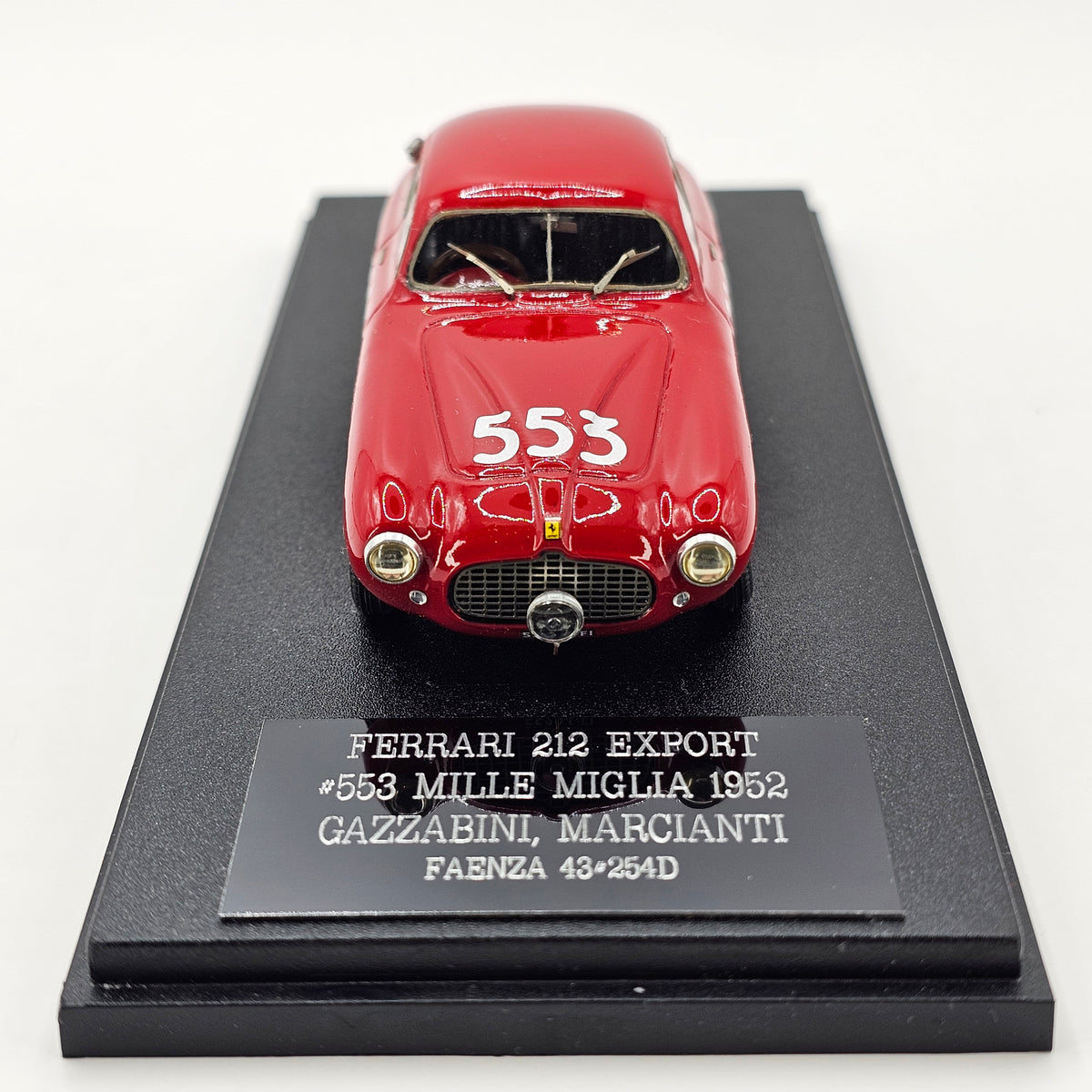 Faenza 43 Ferrari 212 Export #553 Gazzabini / Marcianti Mille Miglia 1952 1/43 Scale